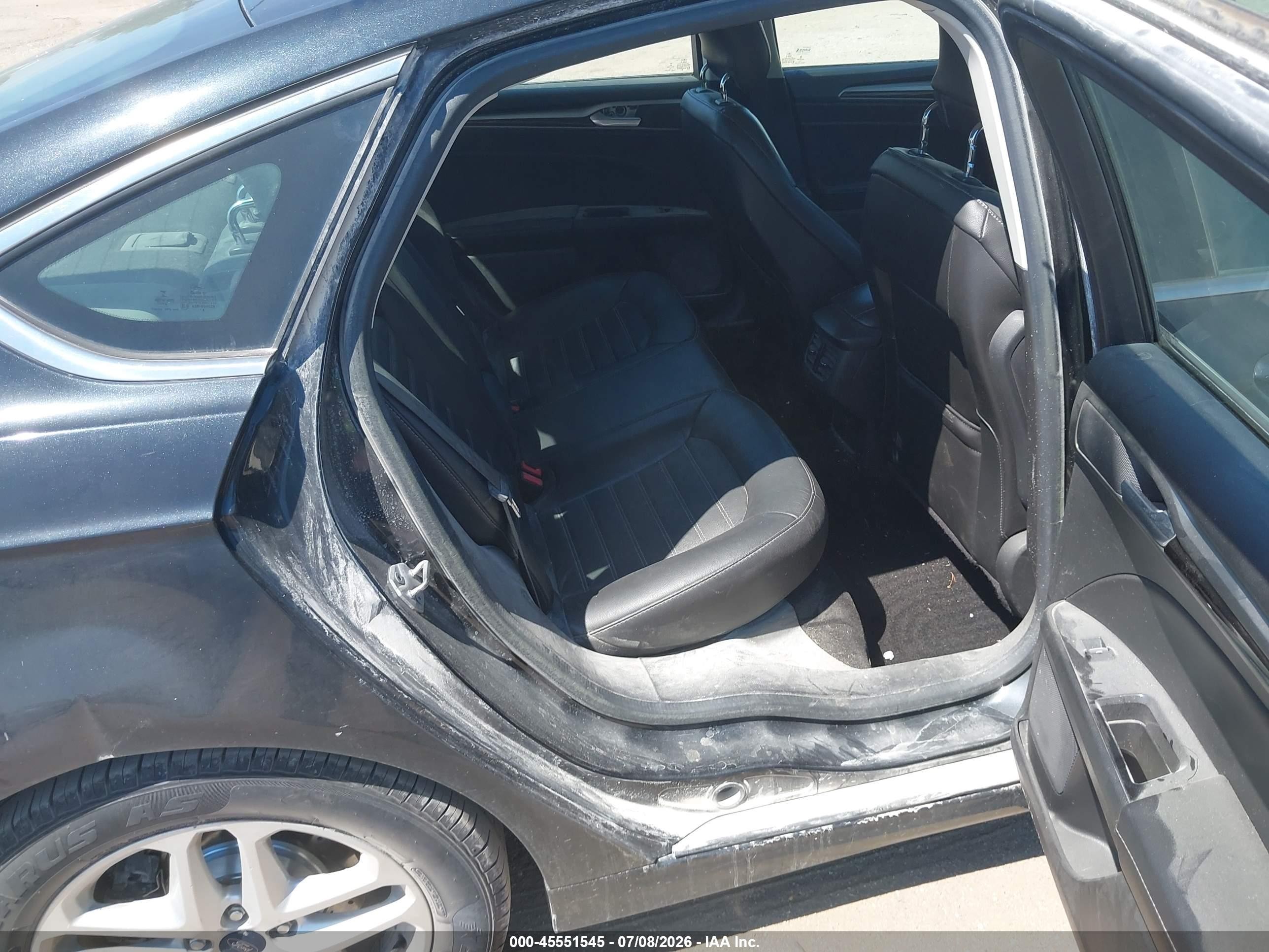 2014 Ford Fusion Se Black vin: 3FA6P0HD1ER389581