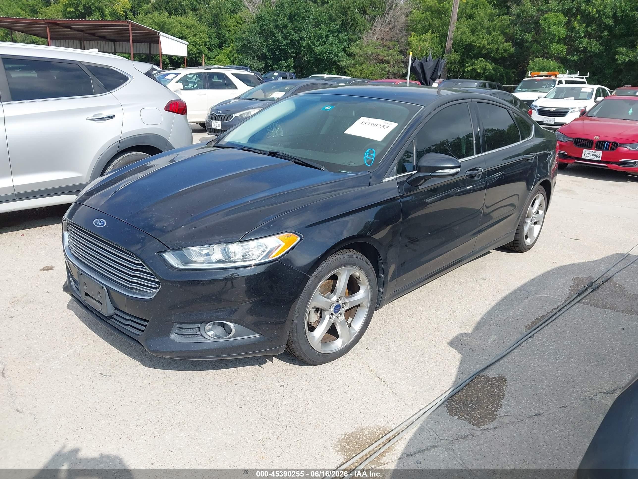 2014 Ford Fusion Se Black vin: 3FA6P0HD1ER390441