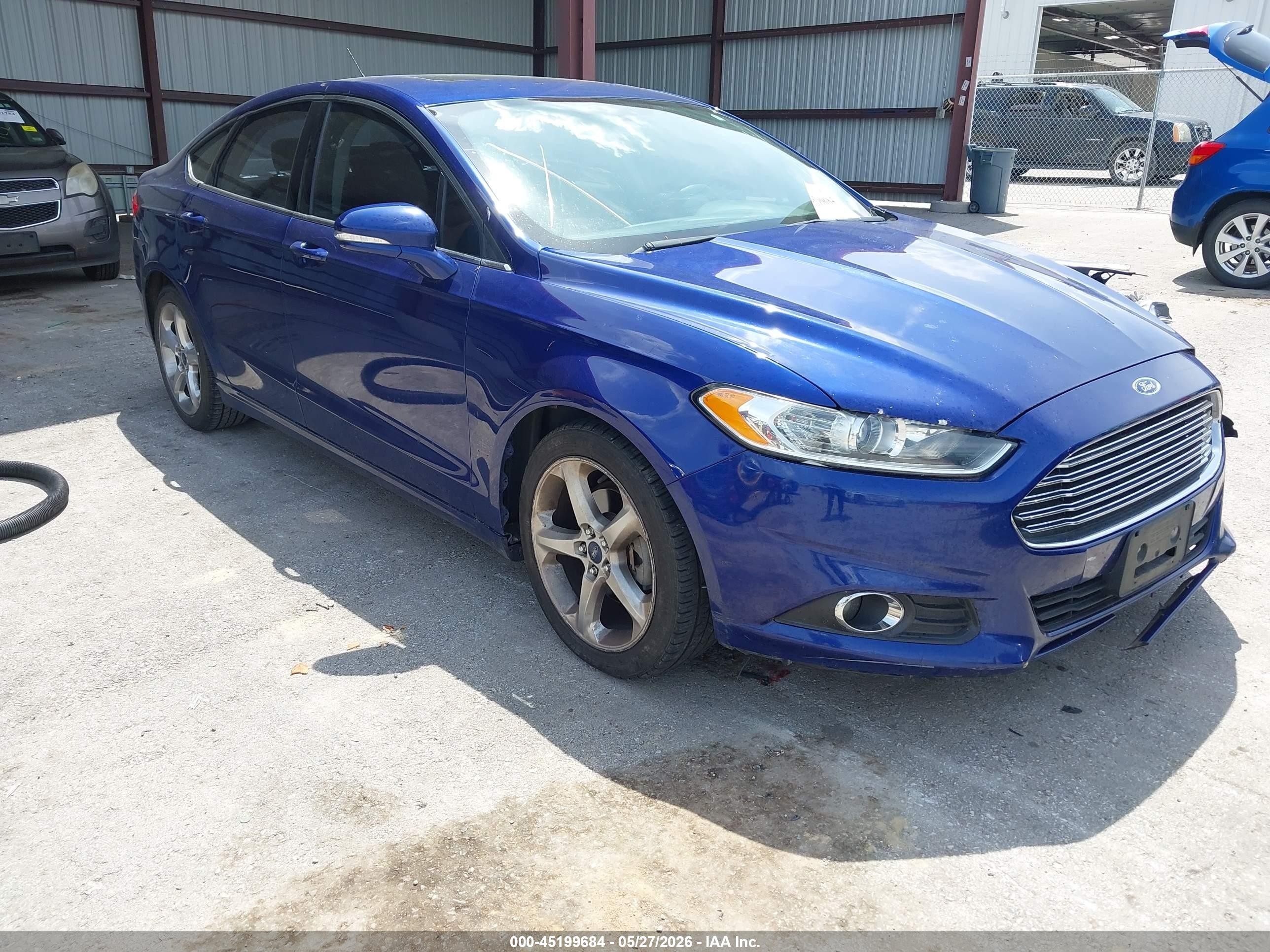 2015 Ford Fusion Se Blue vin: 3FA6P0HD1FR104816