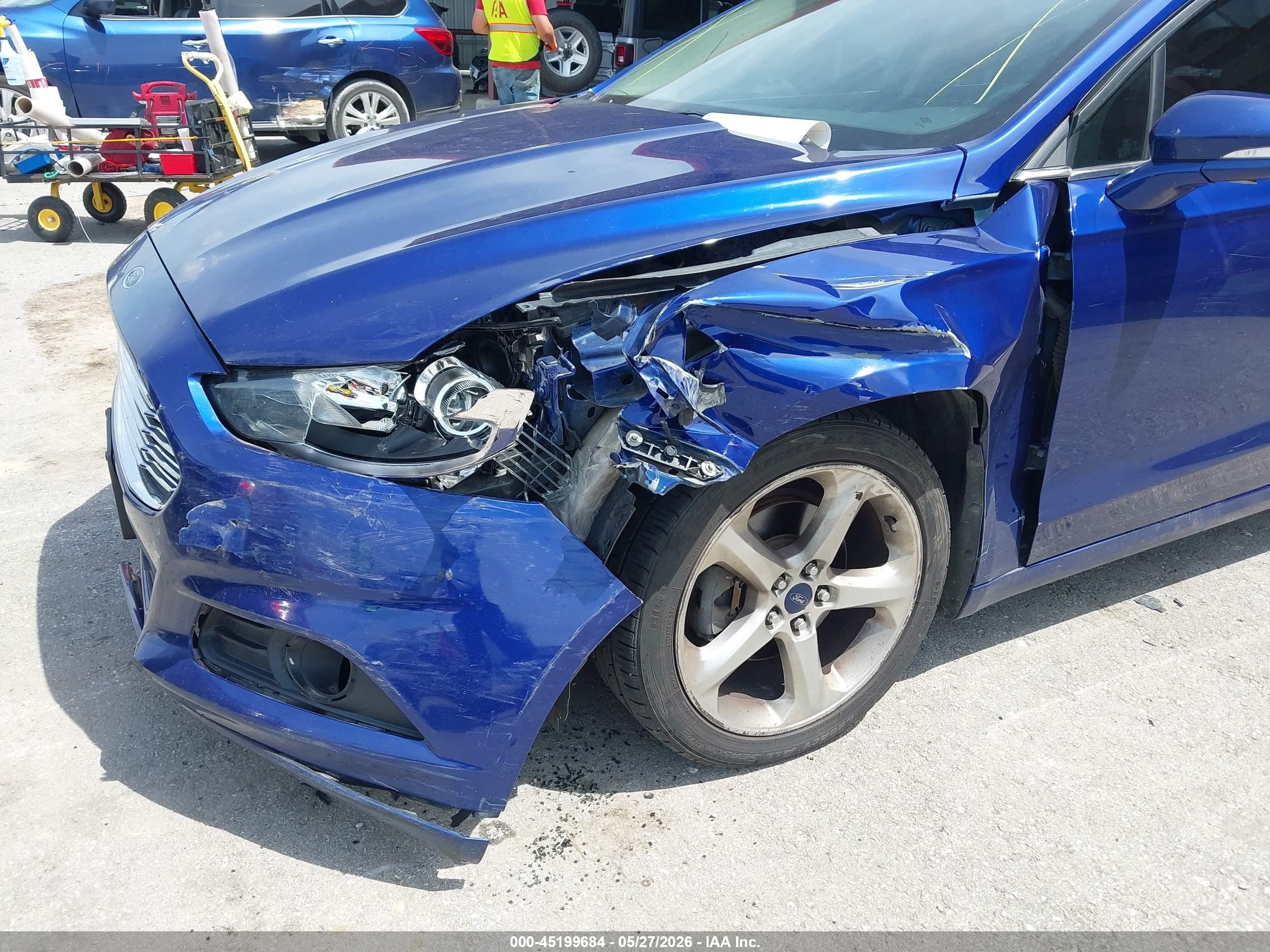 2015 Ford Fusion Se Blue vin: 3FA6P0HD1FR104816