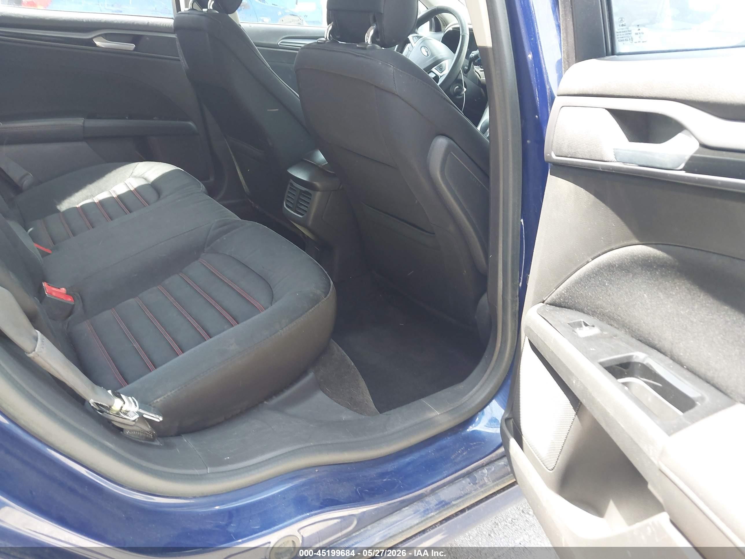 2015 Ford Fusion Se Blue vin: 3FA6P0HD1FR104816