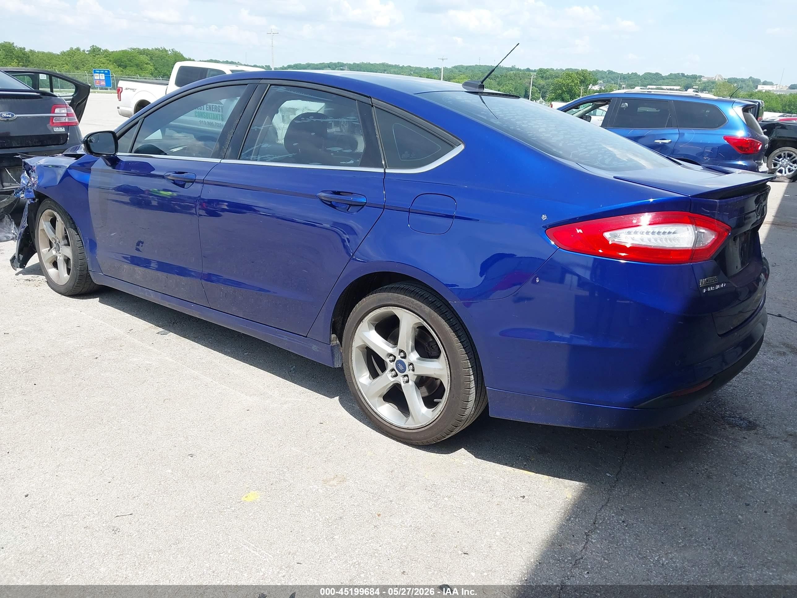 2015 Ford Fusion Se Blue vin: 3FA6P0HD1FR104816