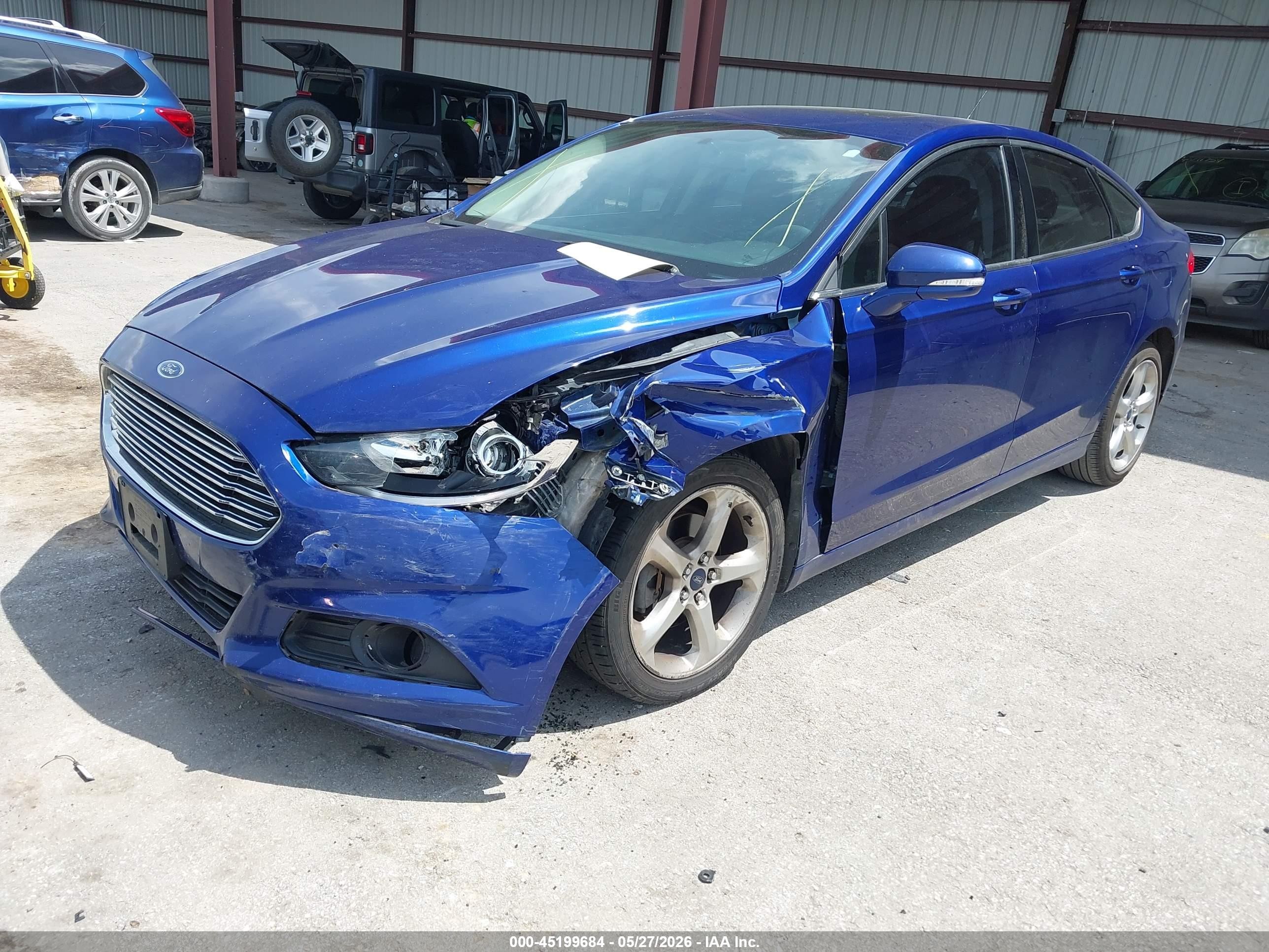 2015 Ford Fusion Se Blue vin: 3FA6P0HD1FR104816