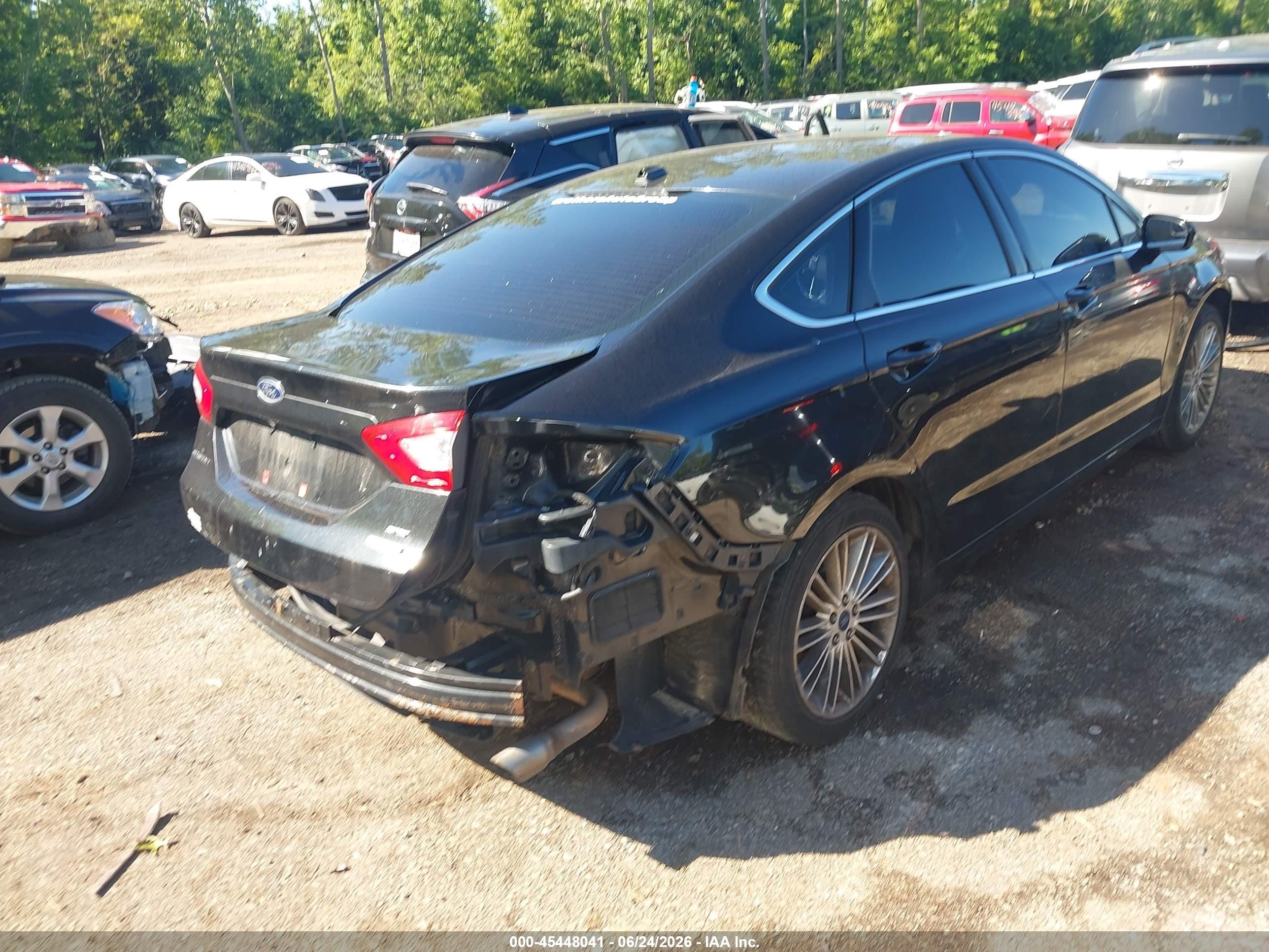 2015 Ford Fusion Se Black vin: 3FA6P0HD1FR125245