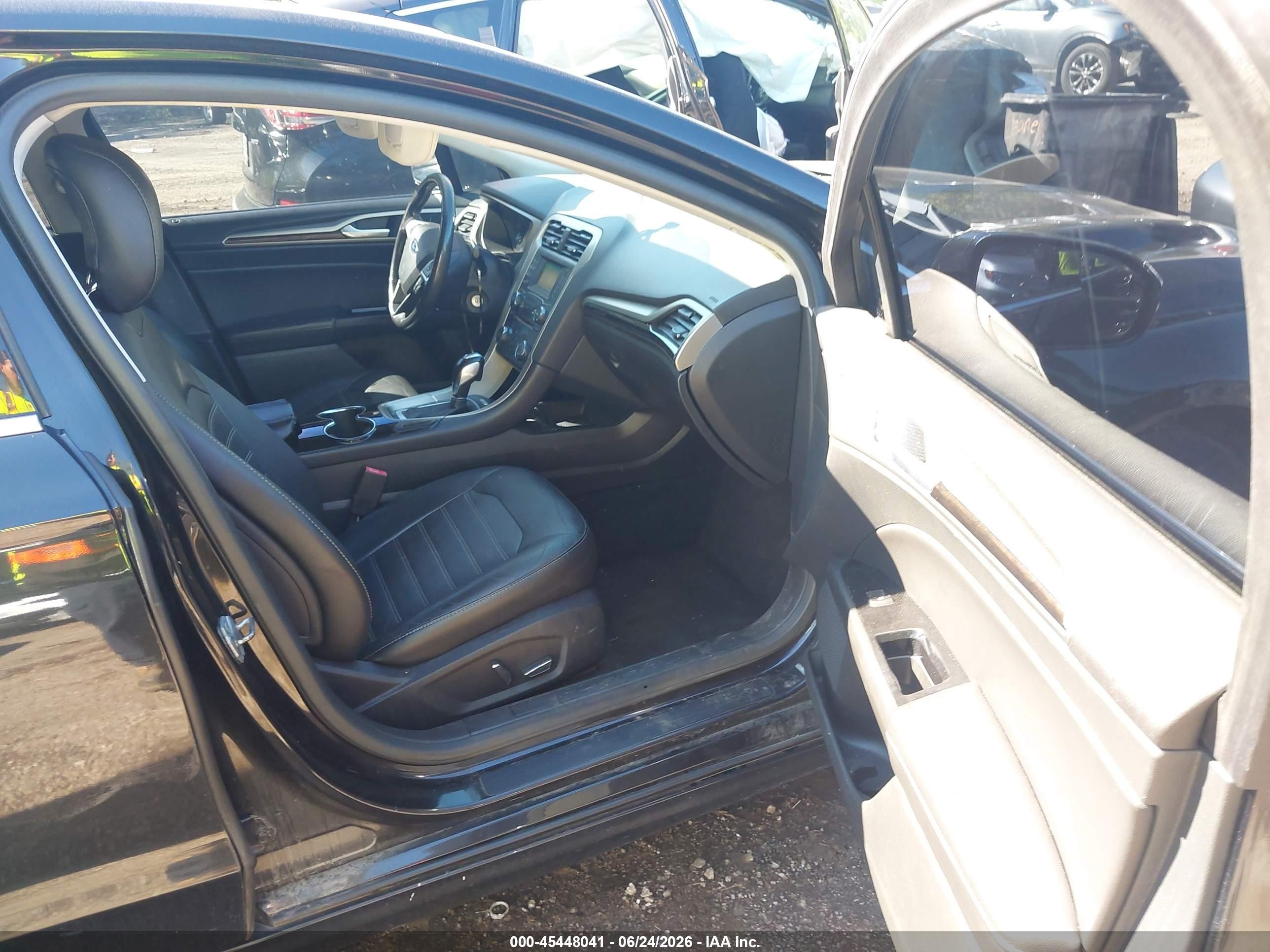 2015 Ford Fusion Se Black vin: 3FA6P0HD1FR125245