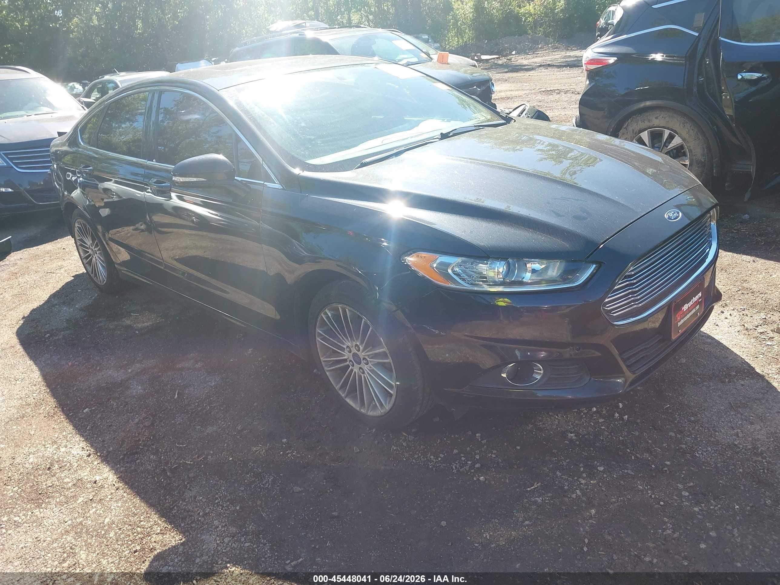 2015 Ford Fusion Se Black vin: 3FA6P0HD1FR125245
