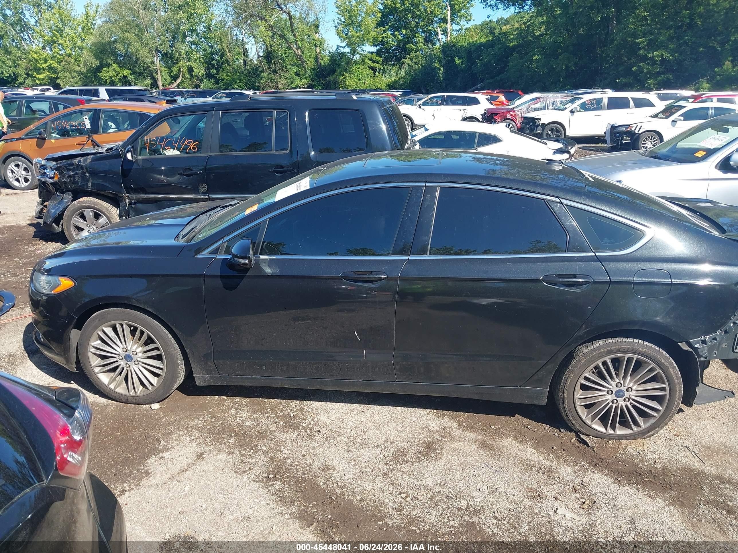2015 Ford Fusion Se Black vin: 3FA6P0HD1FR125245