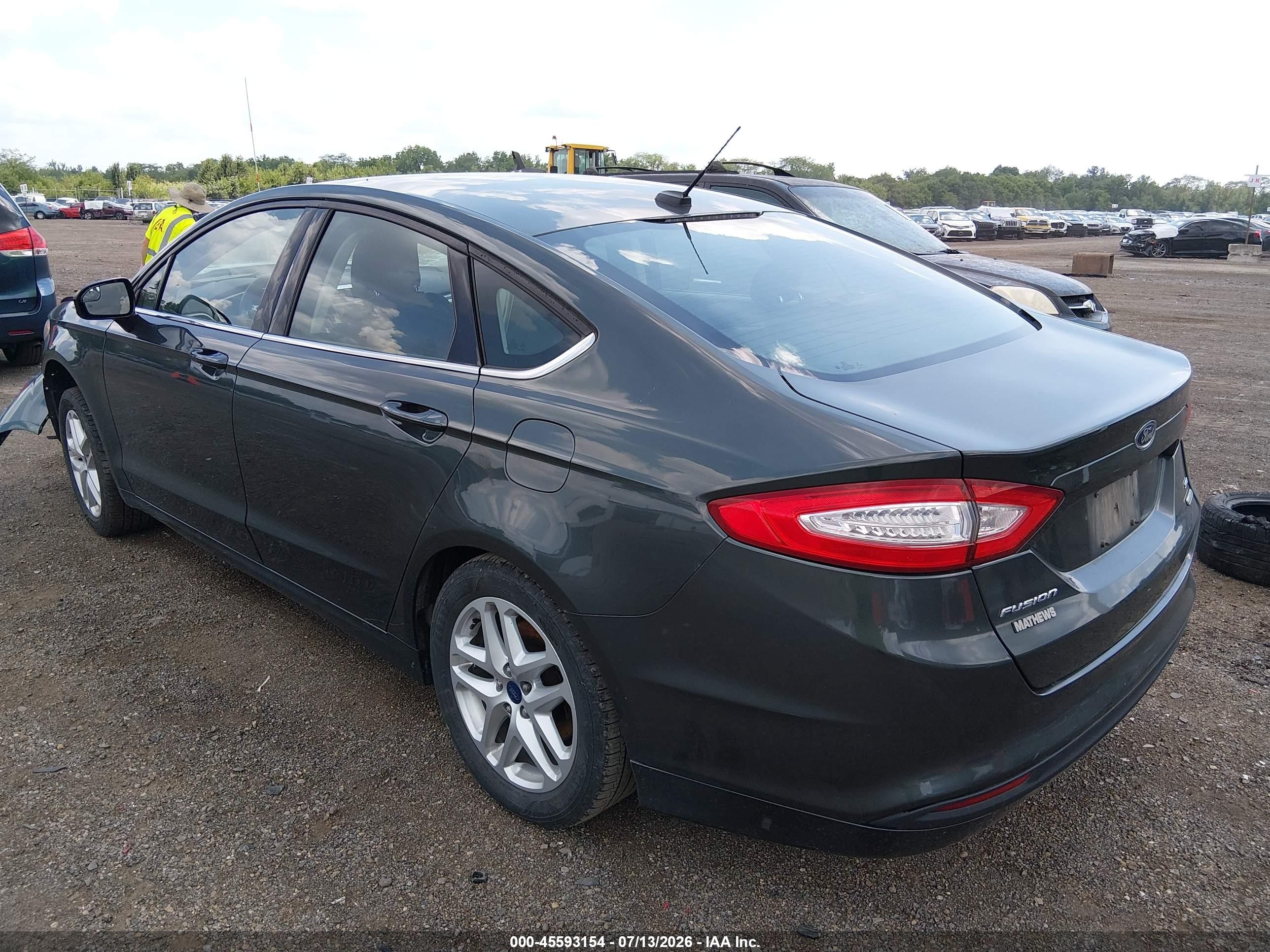 2015 Ford Fusion Se Gray vin: 3FA6P0HD1FR146872