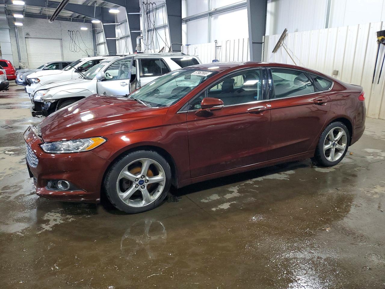 2015 Ford Fusion Se Maroon vin: 3FA6P0HD1FR206195