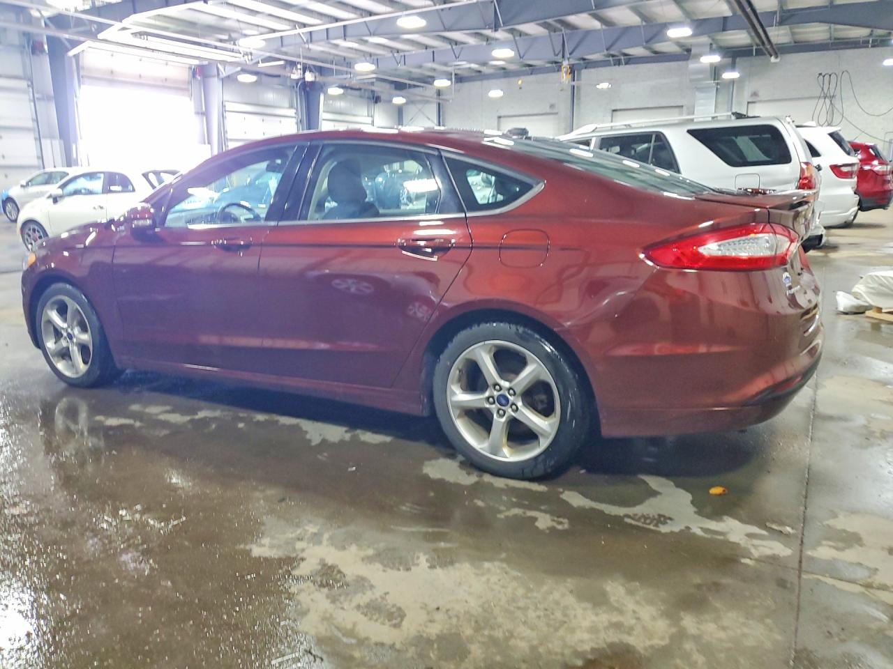 2015 Ford Fusion Se Maroon vin: 3FA6P0HD1FR206195