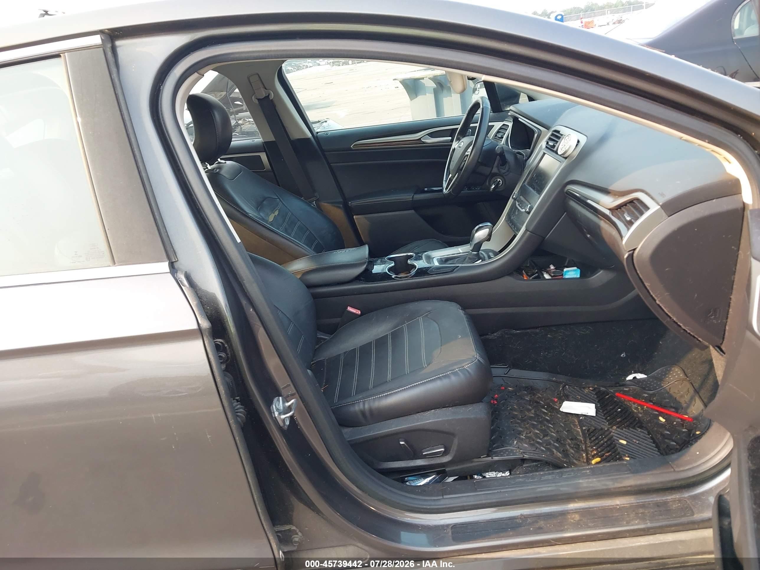2015 Ford Fusion Se Gray vin: 3FA6P0HD1FR236846