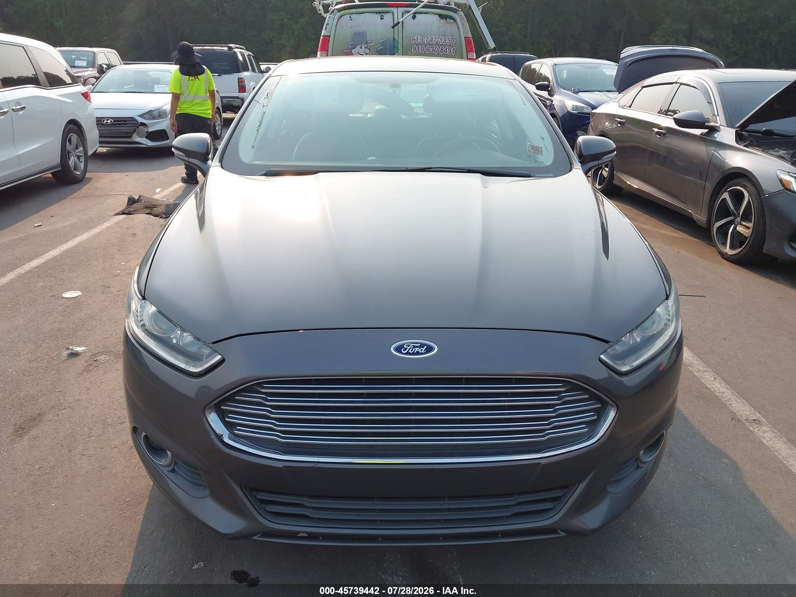 2015 Ford Fusion Se Gray vin: 3FA6P0HD1FR236846