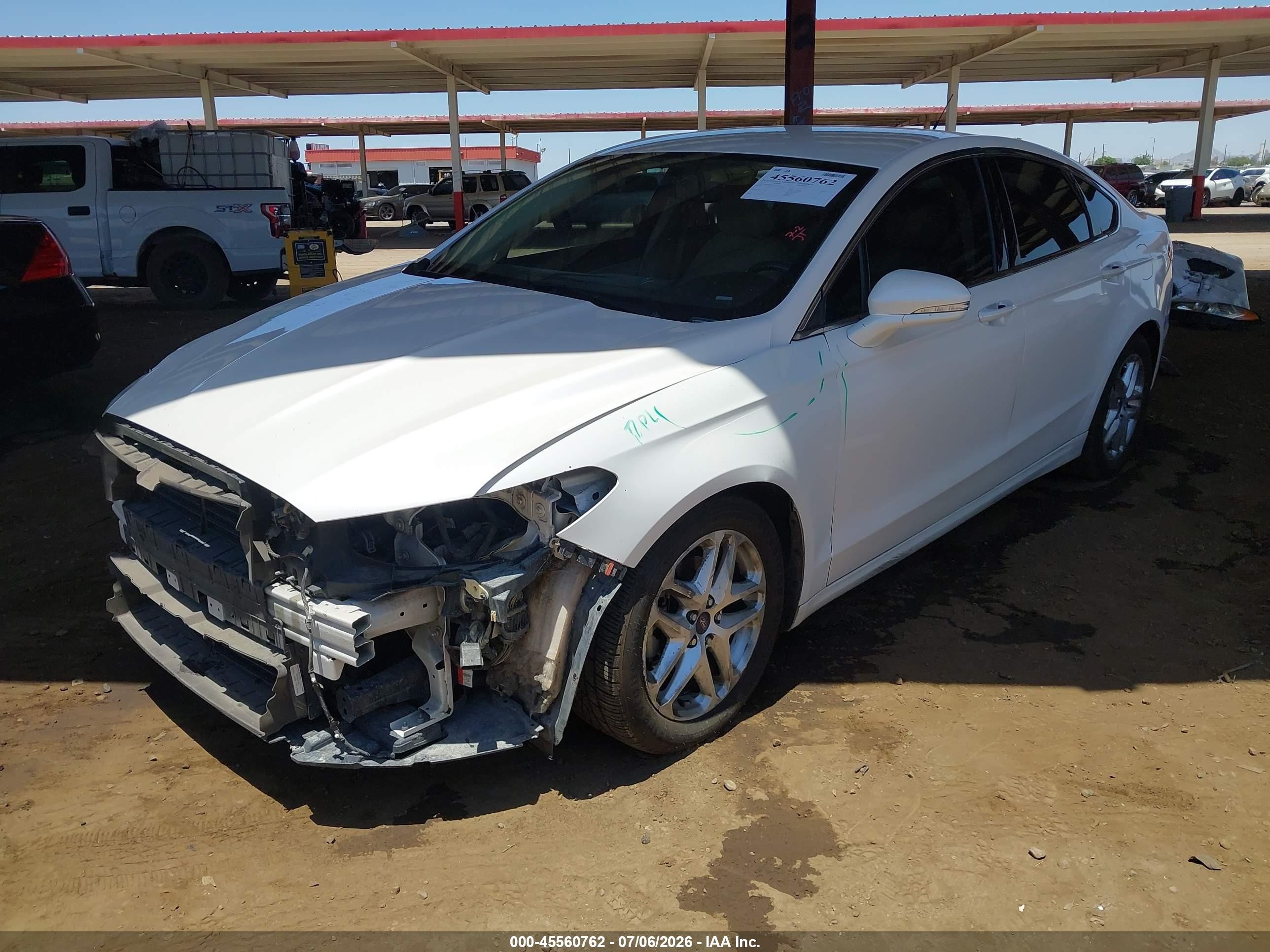 2015 Ford Fusion Se White vin: 3FA6P0HD1FR257938