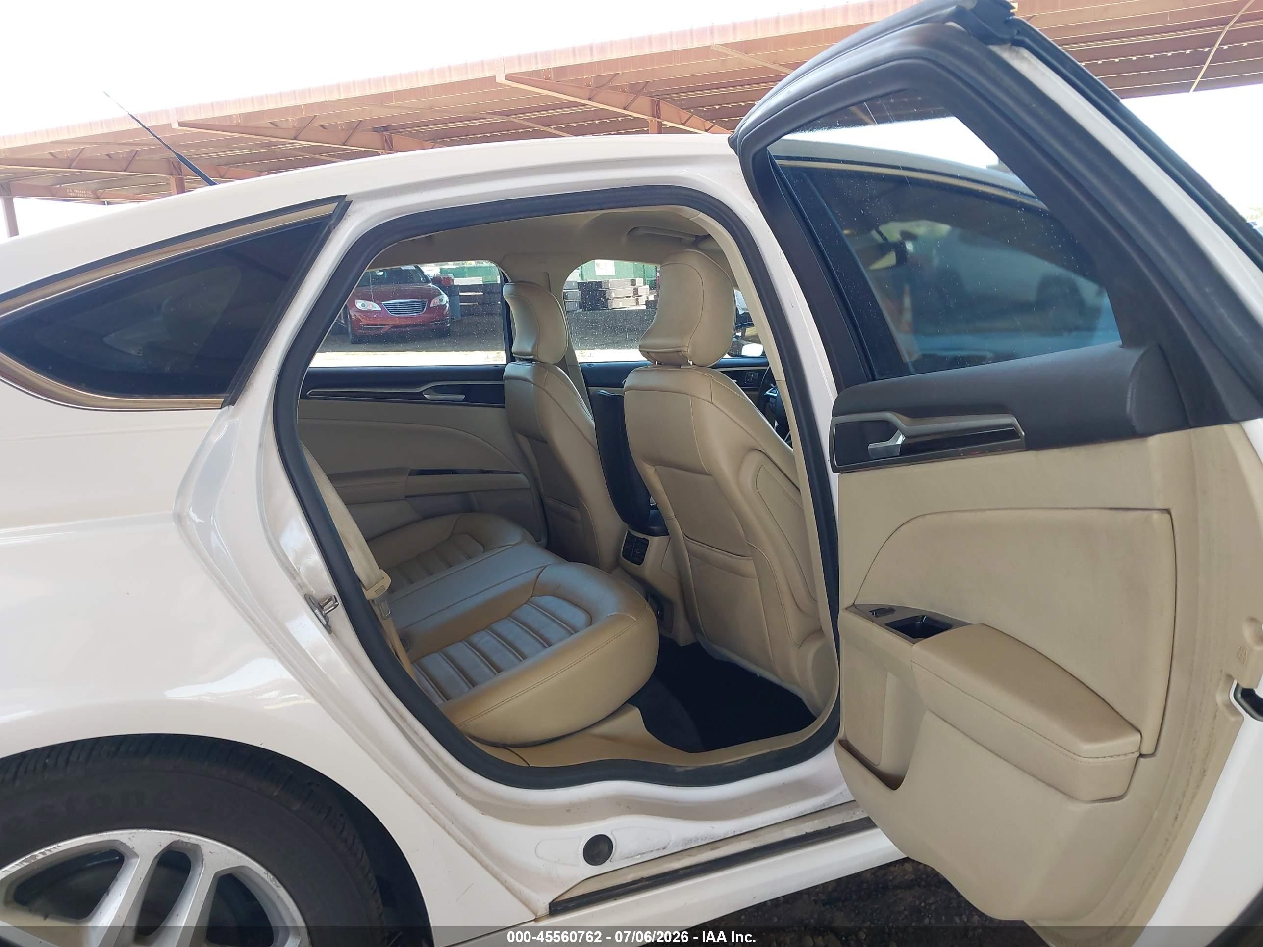 2015 Ford Fusion Se White vin: 3FA6P0HD1FR257938