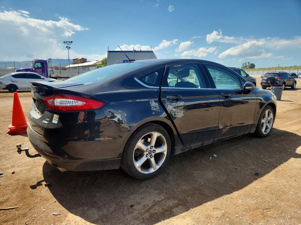 2015 Ford Fusion Se Black vin: 3FA6P0HD1FR275923