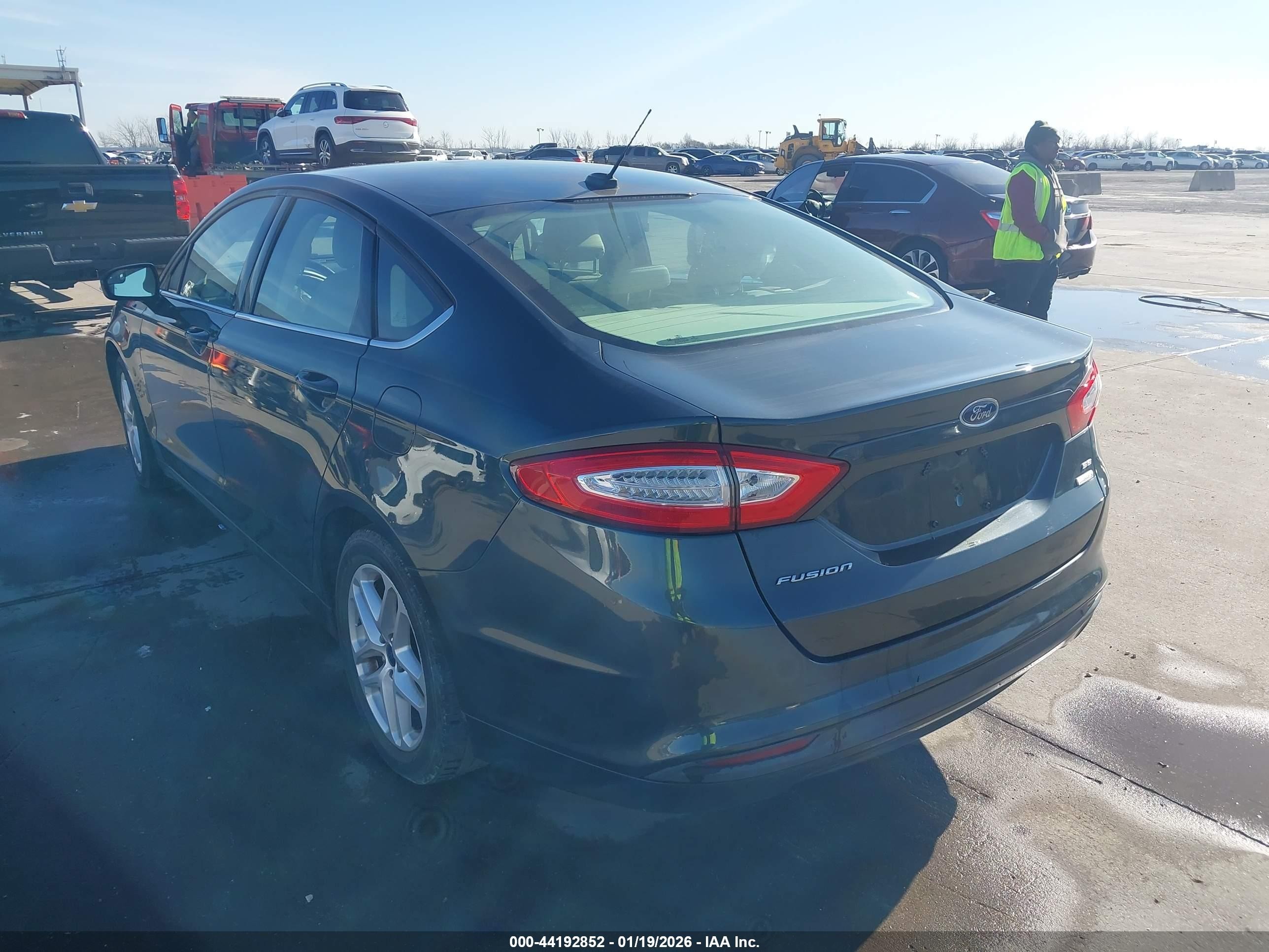 2015 Ford Fusion Se Gray vin: 3FA6P0HD1FR309603