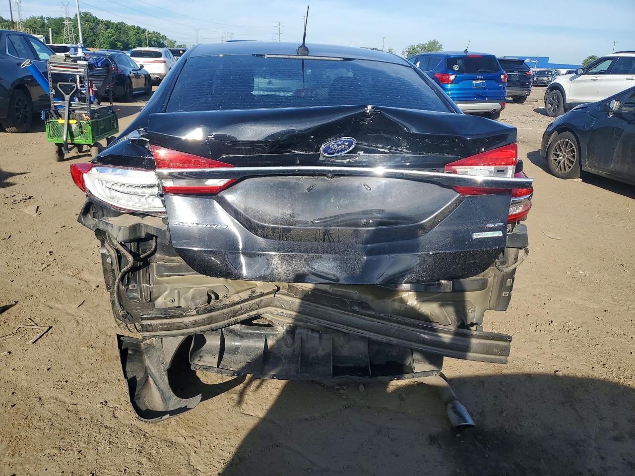 2017 Ford Fusion Se Black vin: 3FA6P0HD1HR255576
