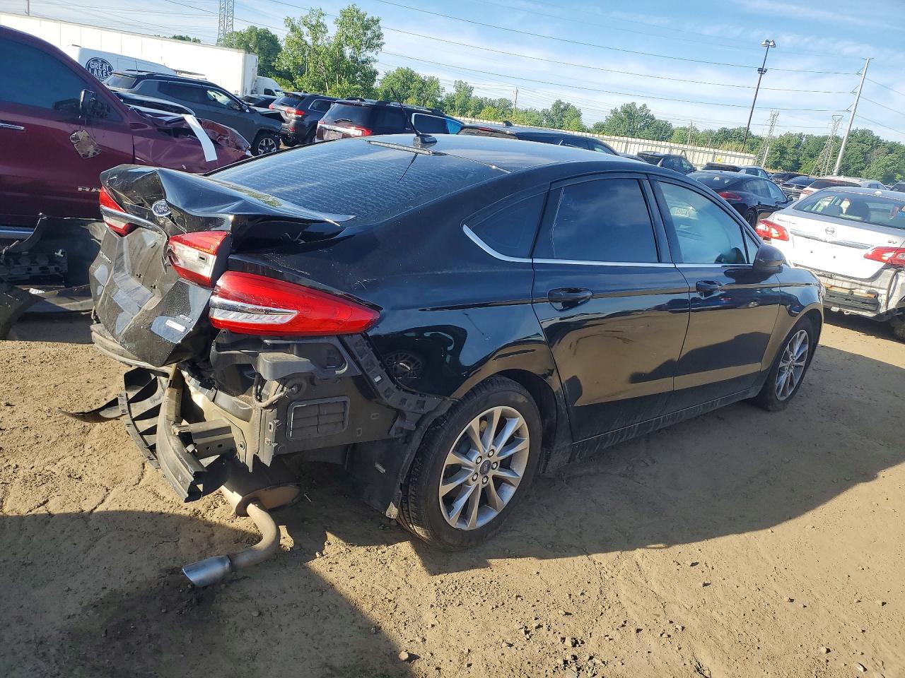 2017 Ford Fusion Se Black vin: 3FA6P0HD1HR255576