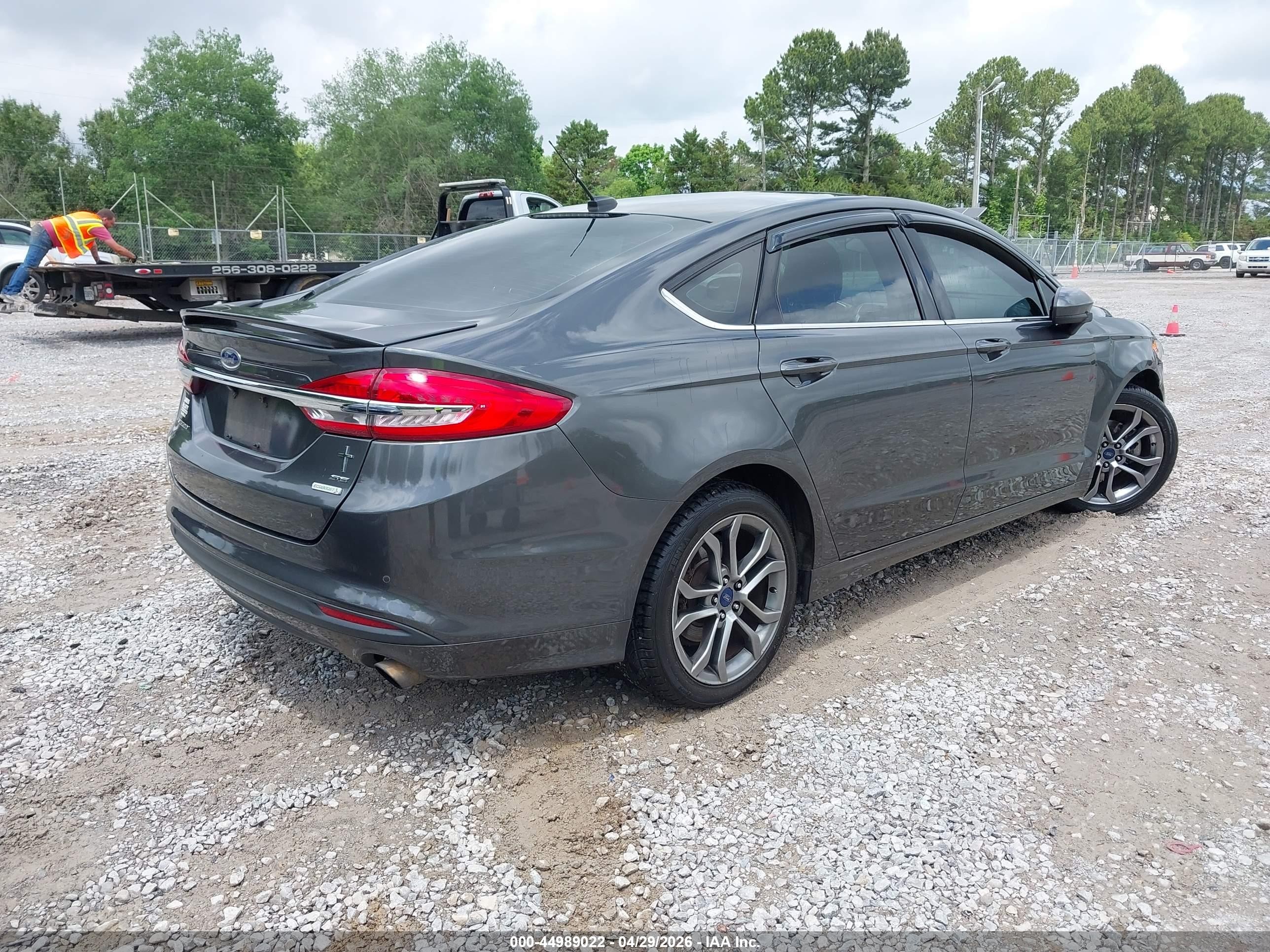 2017 Ford Fusion Se Black vin: 3FA6P0HD1HR266531