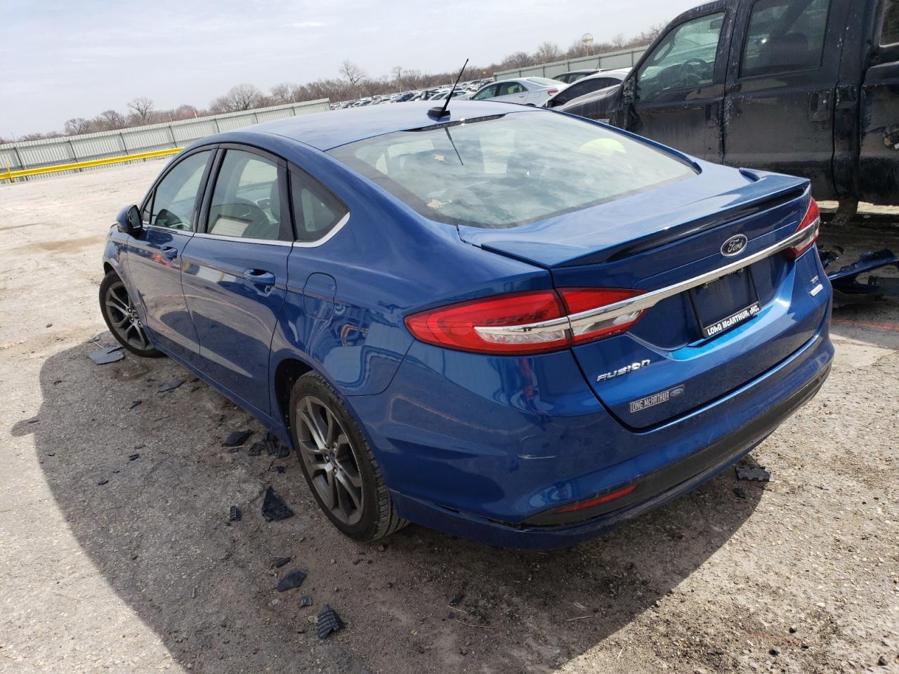 2017 Ford Fusion Se Blue vin: 3FA6P0HD1HR338263