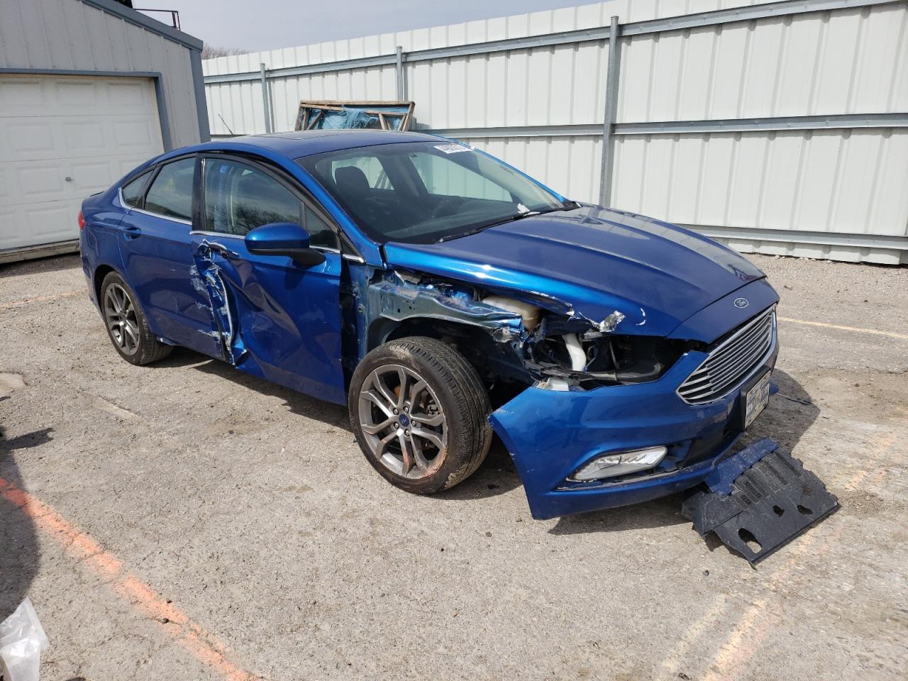 2017 Ford Fusion Se Blue vin: 3FA6P0HD1HR338263