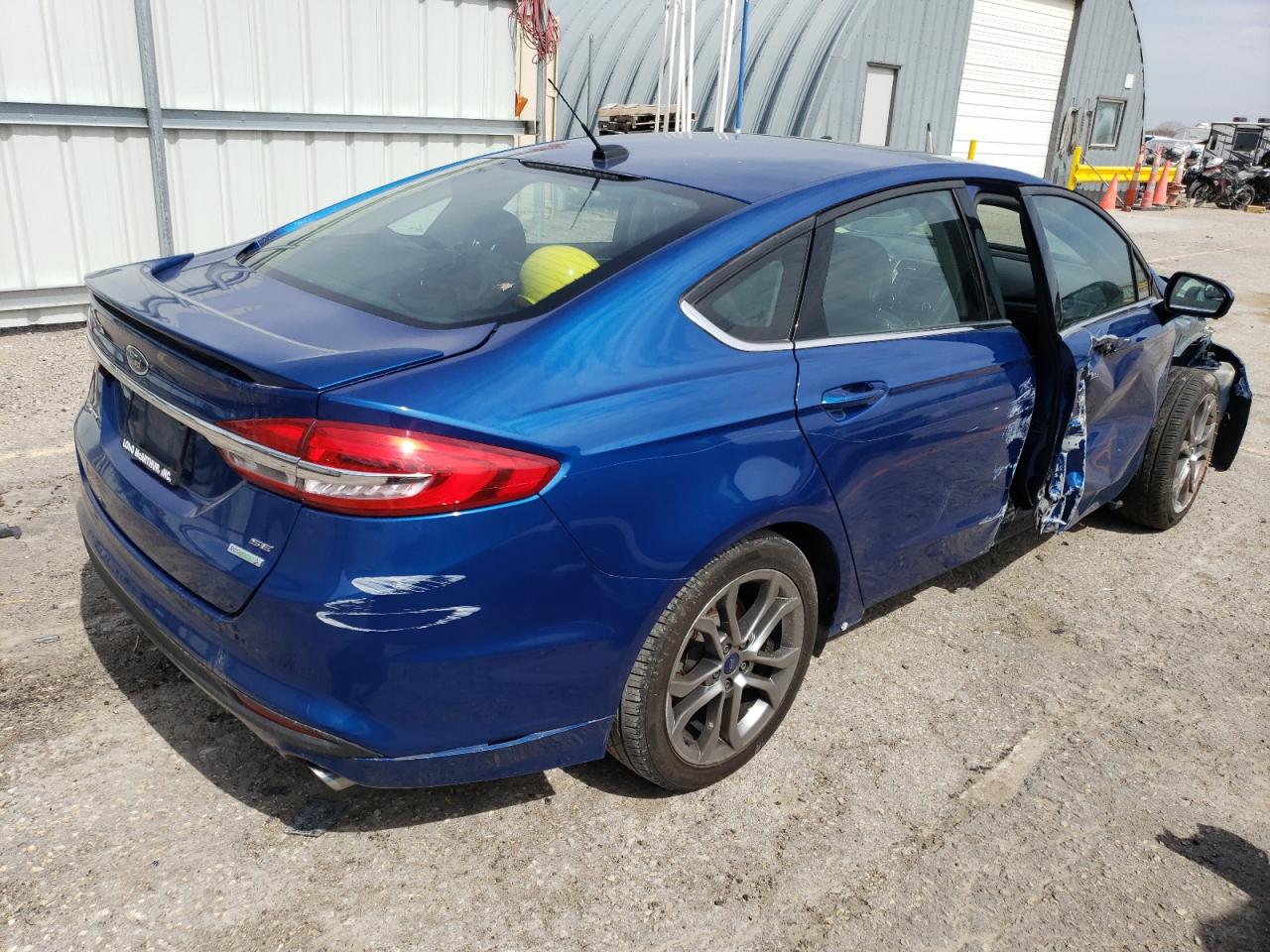2017 Ford Fusion Se Blue vin: 3FA6P0HD1HR338263