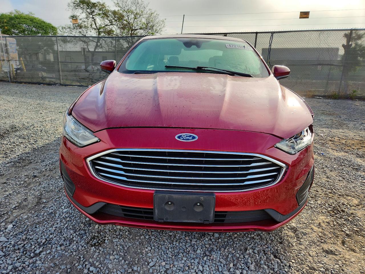 2019 Ford Fusion Se Red vin: 3FA6P0HD1KR175346