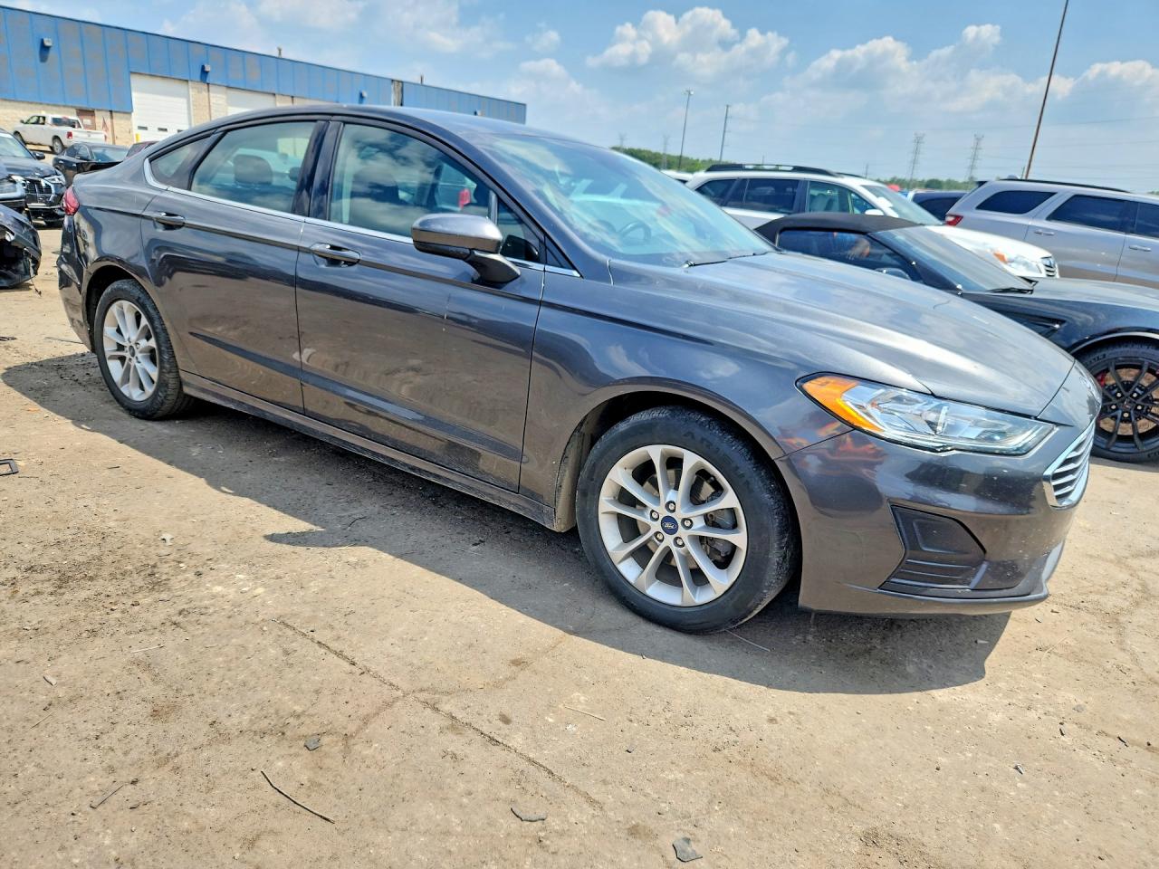 2020 Ford Fusion Se Gray vin: 3FA6P0HD1LR167586