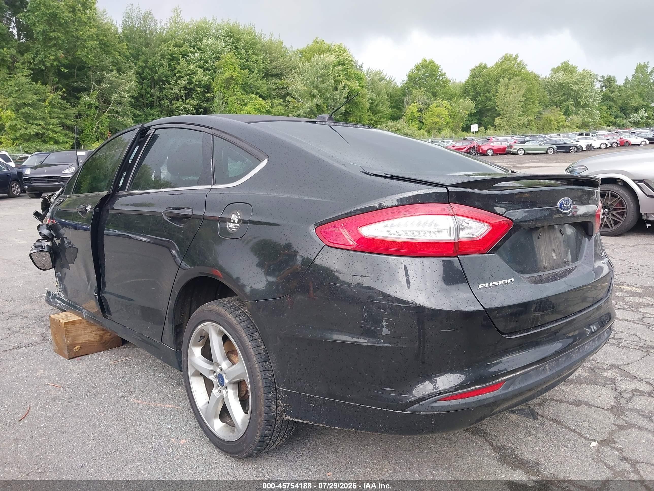 2014 Ford Fusion Se Black vin: 3FA6P0HD2ER100949