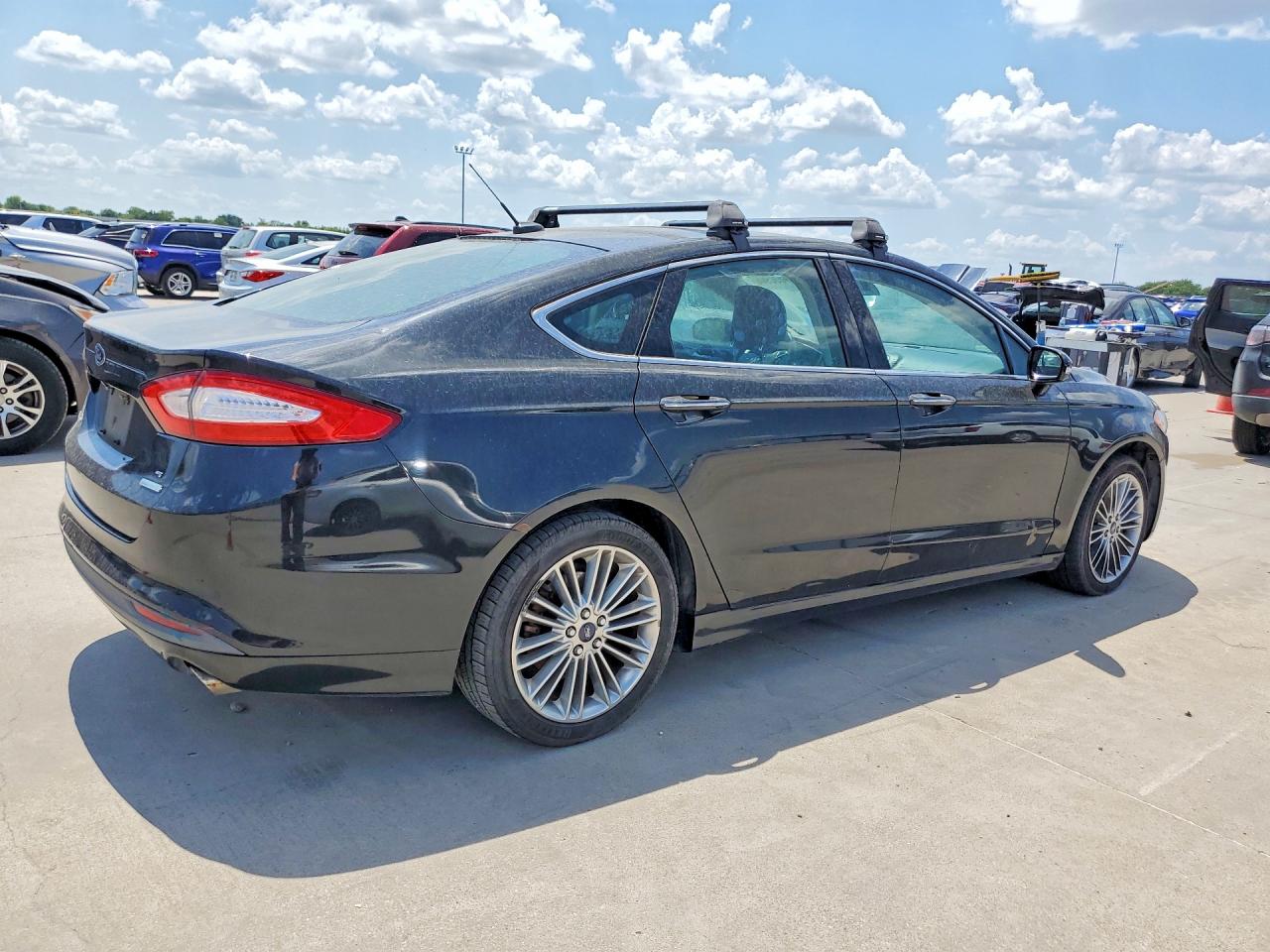 2014 Ford Fusion Se Black vin: 3FA6P0HD2ER102345
