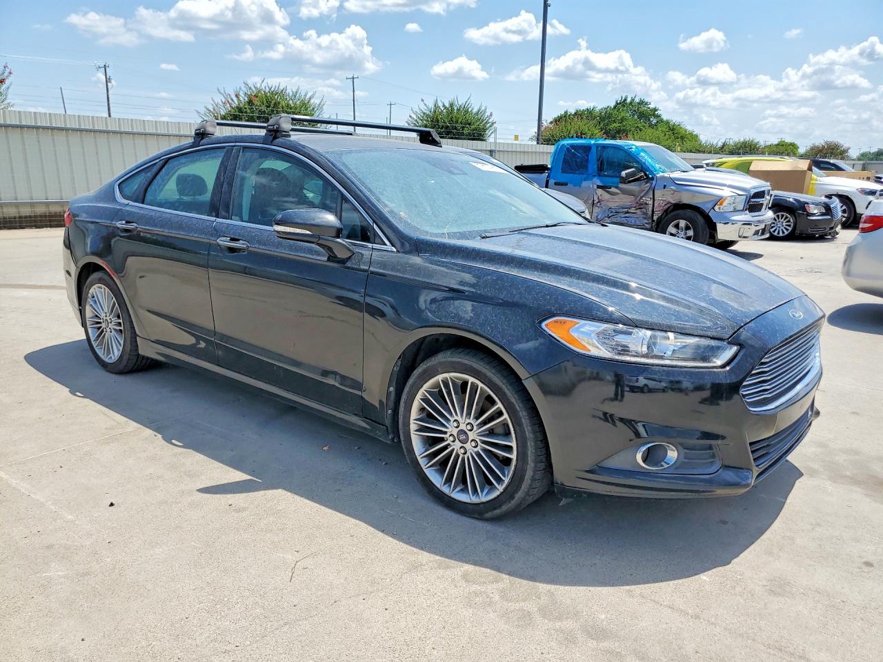 2014 Ford Fusion Se Black vin: 3FA6P0HD2ER102345