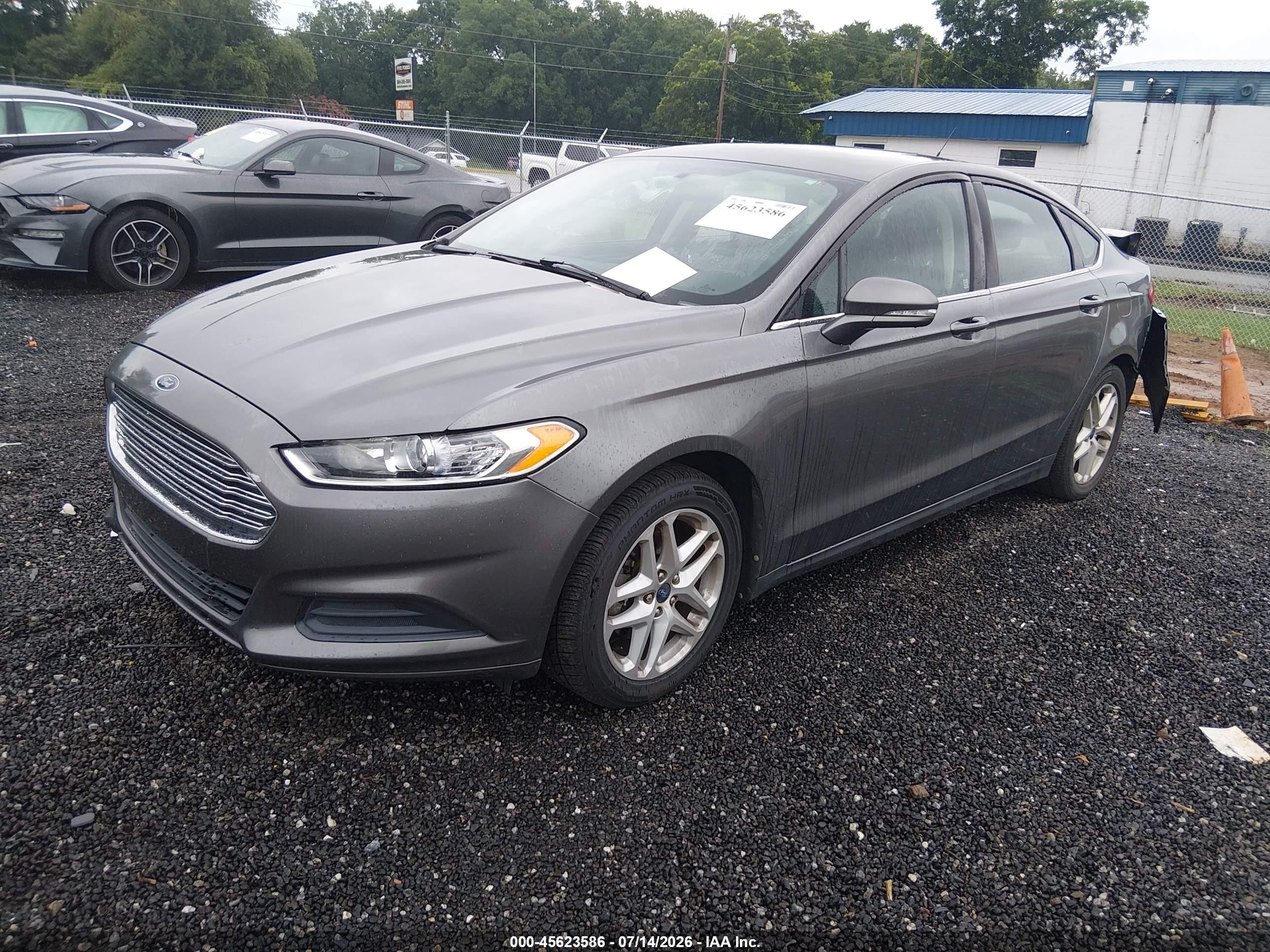 2014 Ford Fusion Se Gray vin: 3FA6P0HD2ER114852