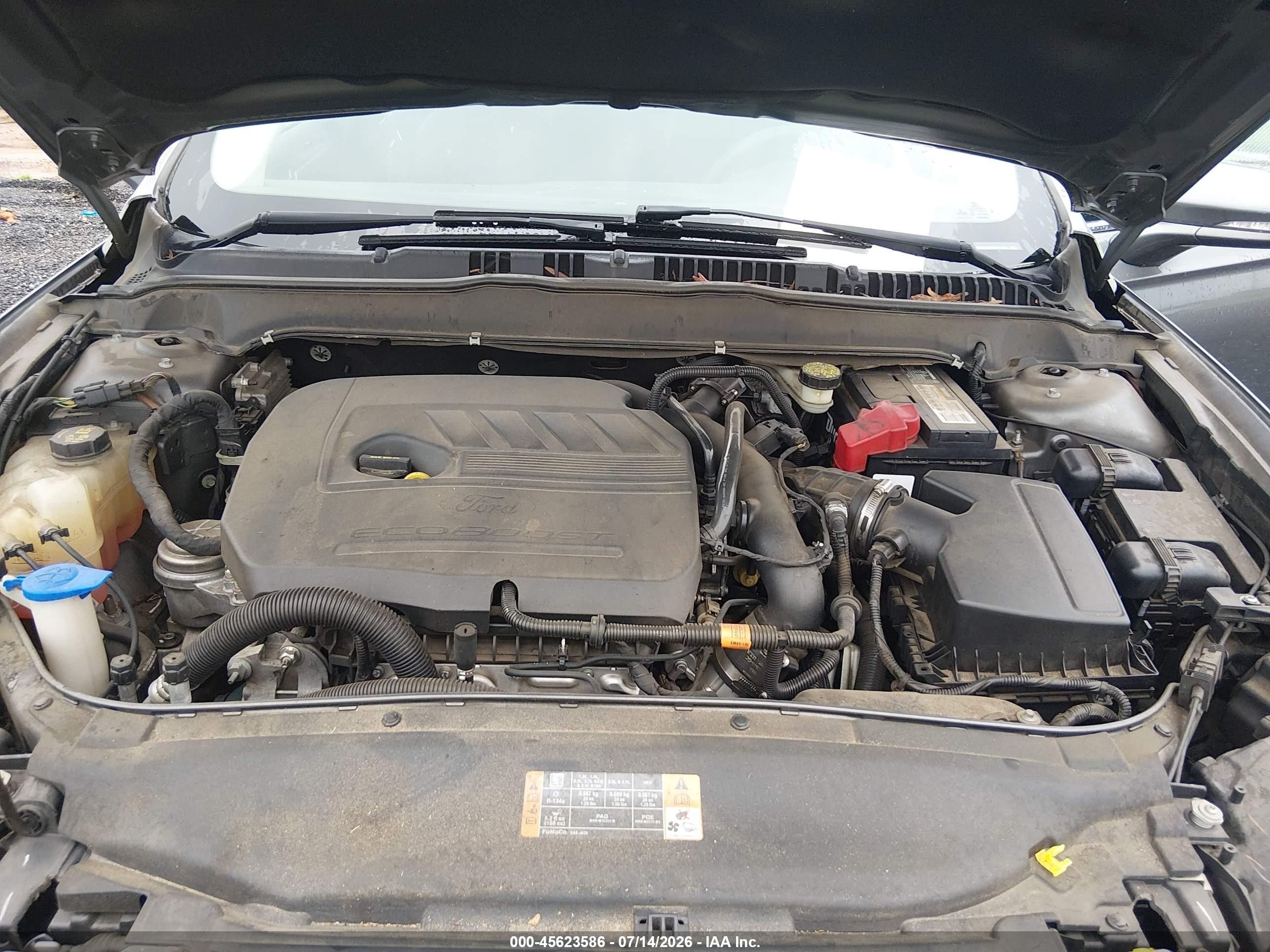 2014 Ford Fusion Se Gray vin: 3FA6P0HD2ER114852