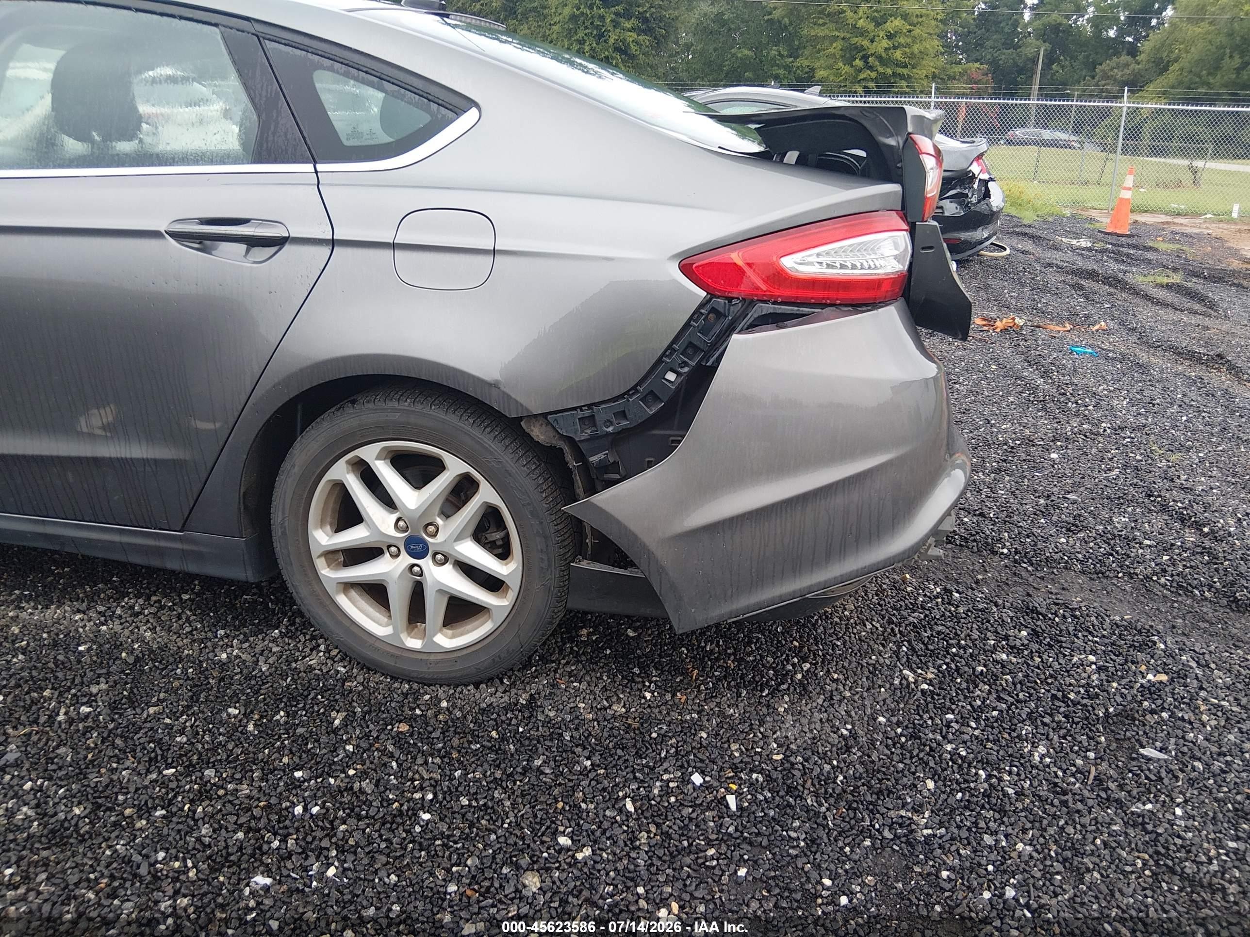 2014 Ford Fusion Se Gray vin: 3FA6P0HD2ER114852
