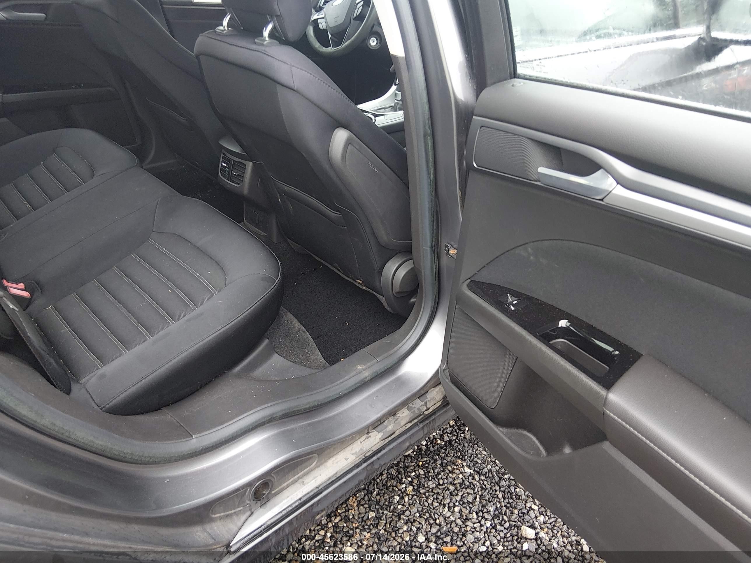2014 Ford Fusion Se Gray vin: 3FA6P0HD2ER114852