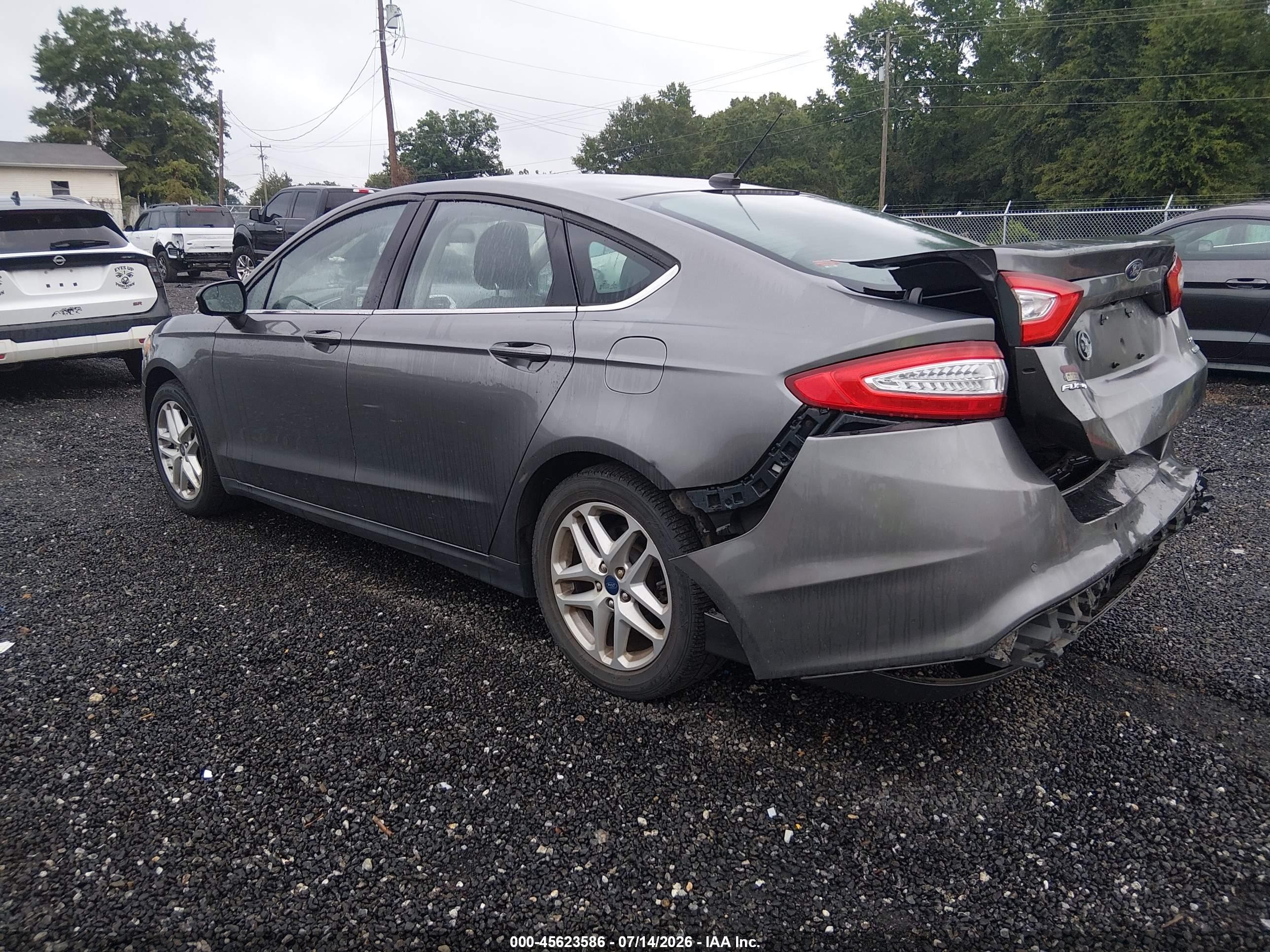 2014 Ford Fusion Se Gray vin: 3FA6P0HD2ER114852