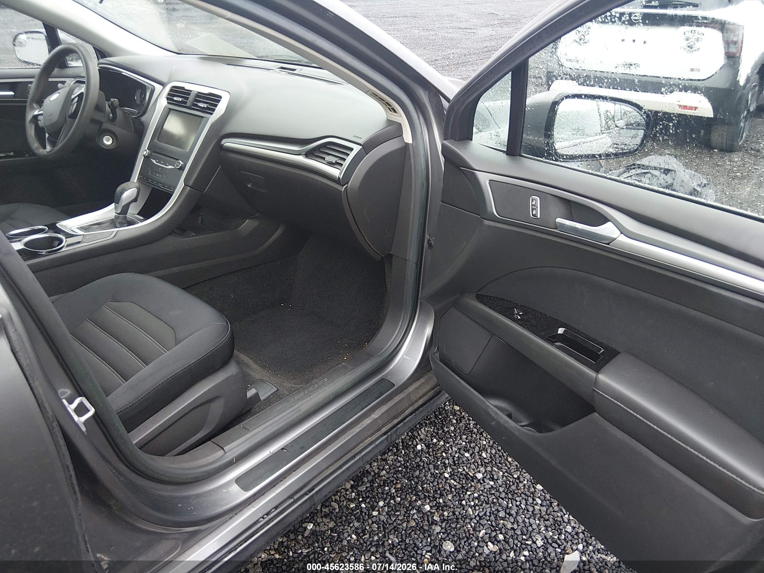 2014 Ford Fusion Se Gray vin: 3FA6P0HD2ER114852
