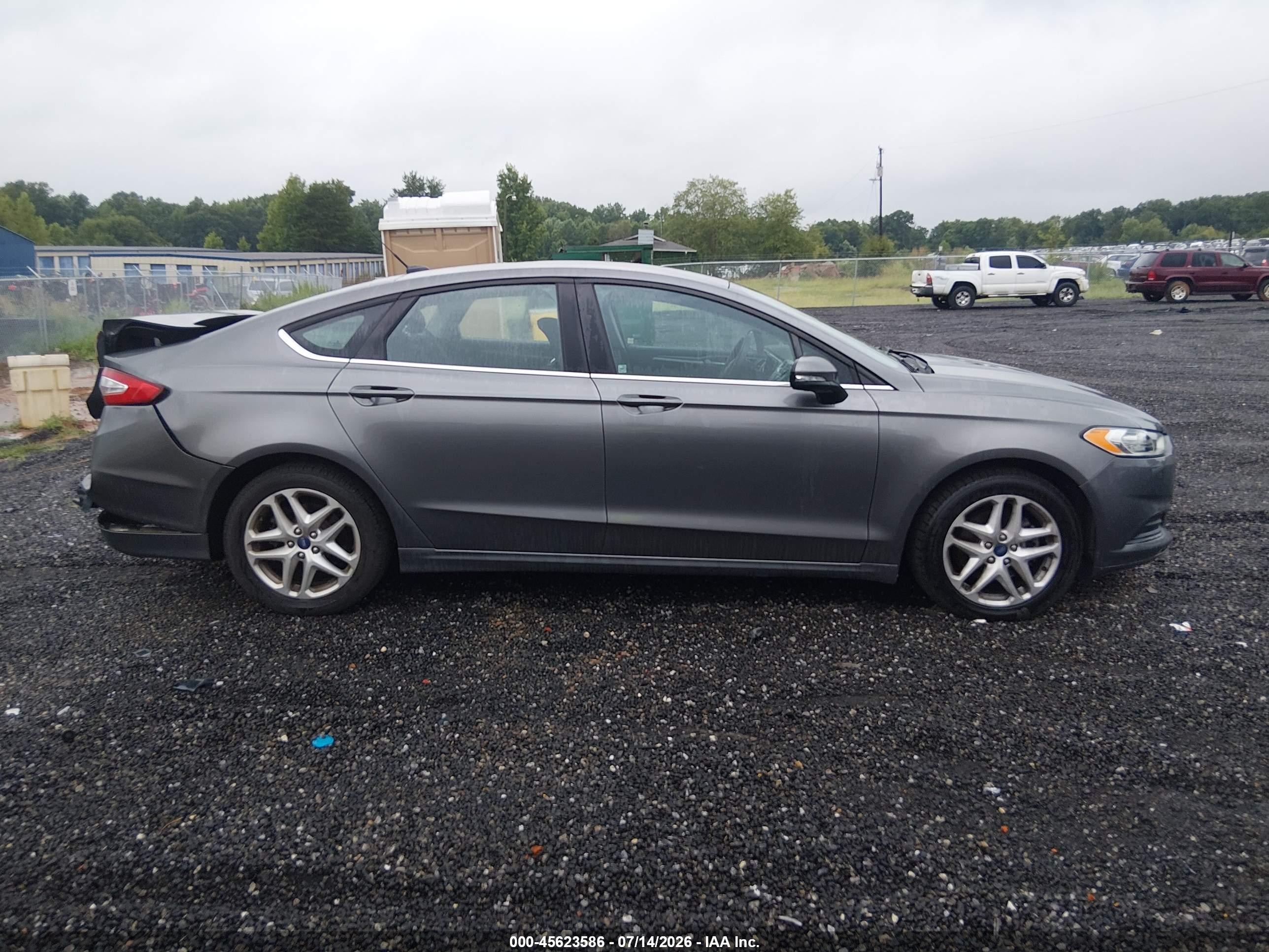 2014 Ford Fusion Se Gray vin: 3FA6P0HD2ER114852