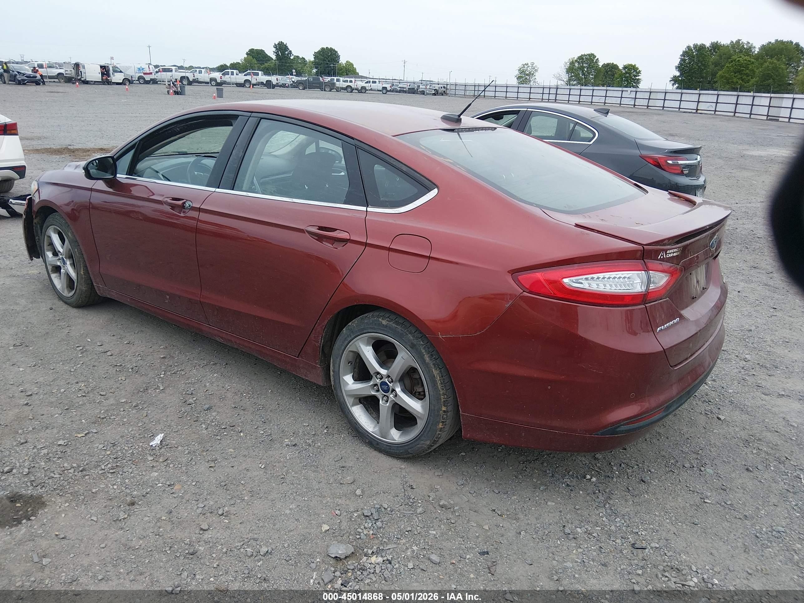 2014 Ford Fusion Se Burgundy vin: 3FA6P0HD2ER115290