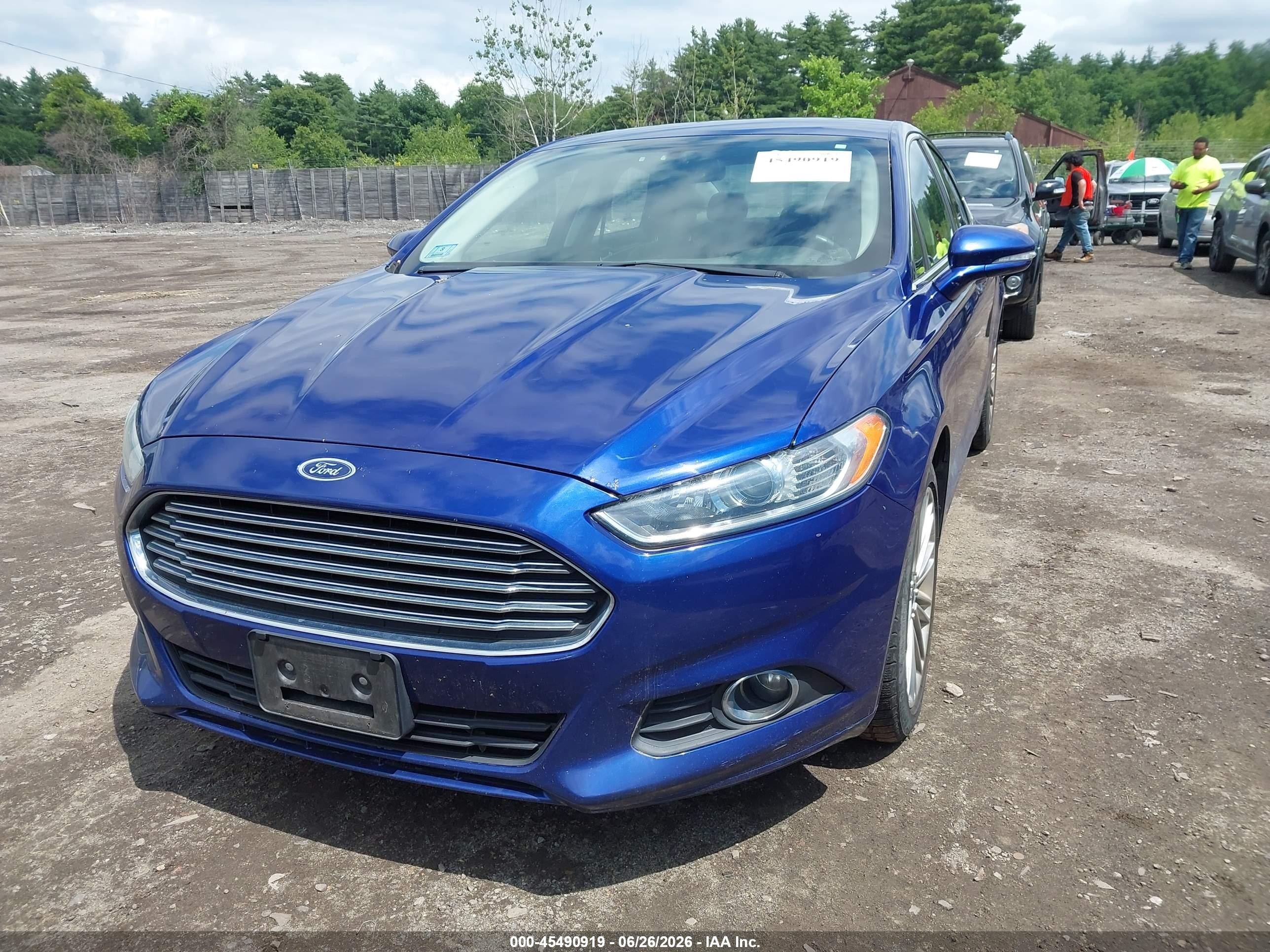 2014 Ford Fusion Se Blue vin: 3FA6P0HD2ER139573
