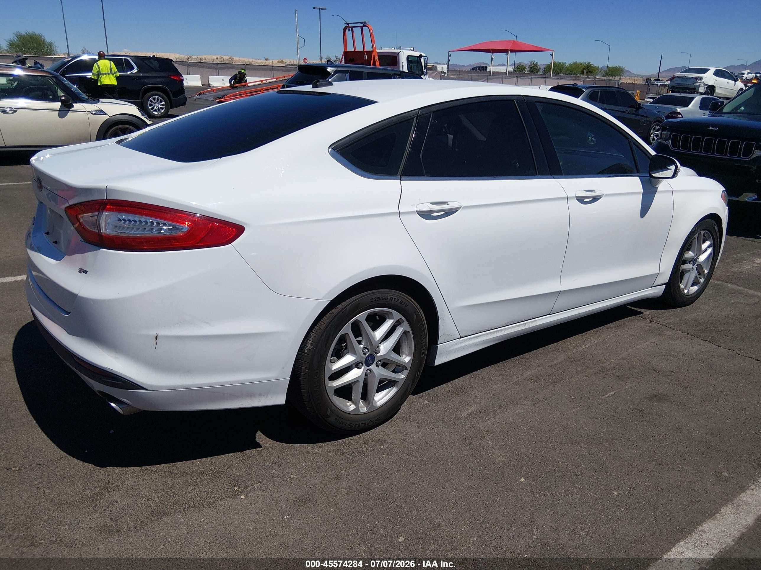 2014 Ford Fusion Se Белый vin: 3FA6P0HD2ER150637