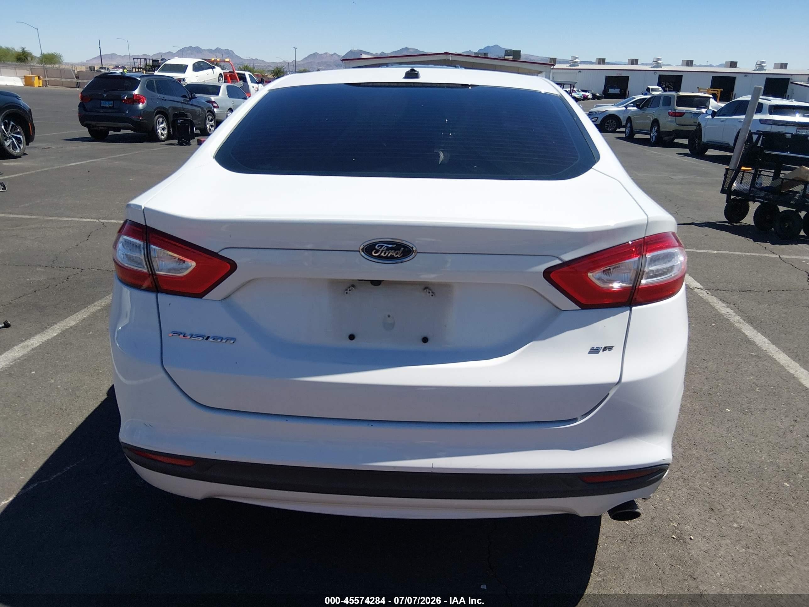 2014 Ford Fusion Se Белый vin: 3FA6P0HD2ER150637