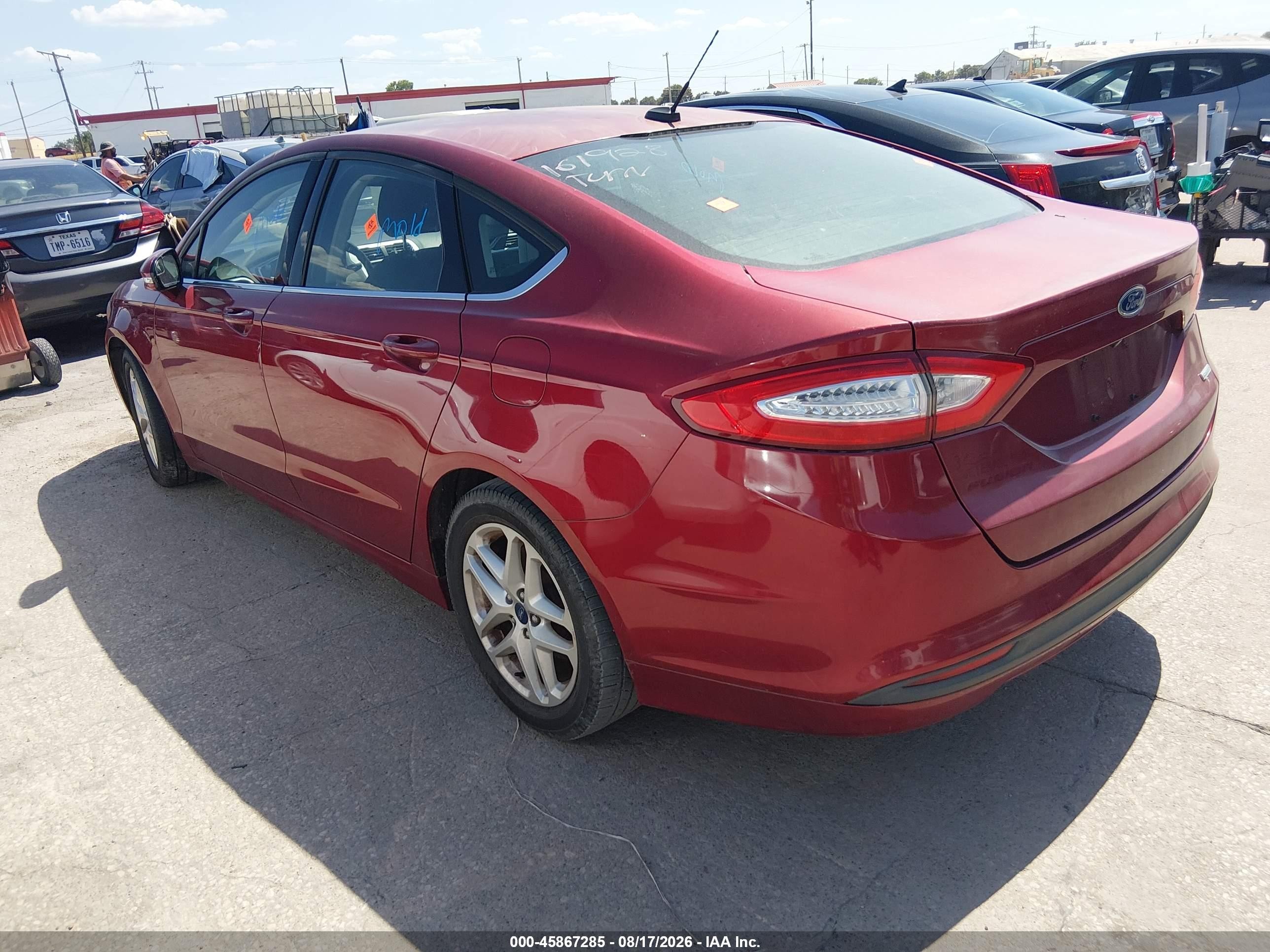 2014 Ford Fusion Se Red vin: 3FA6P0HD2ER161928