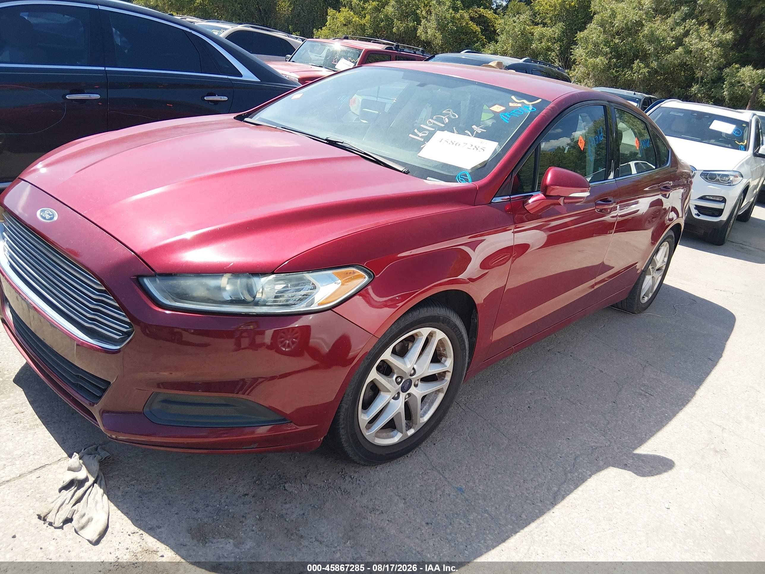 2014 Ford Fusion Se Red vin: 3FA6P0HD2ER161928