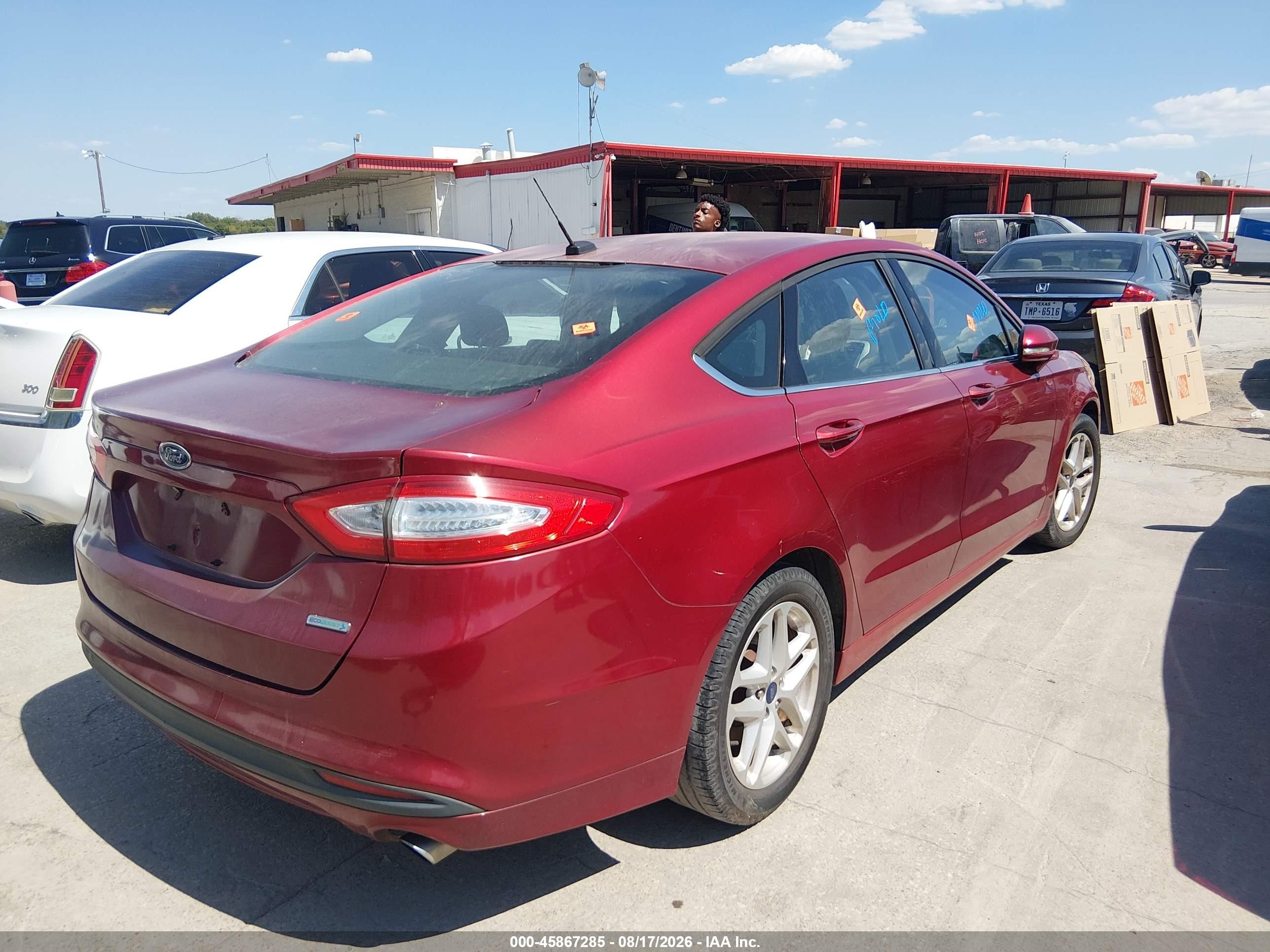 2014 Ford Fusion Se Red vin: 3FA6P0HD2ER161928