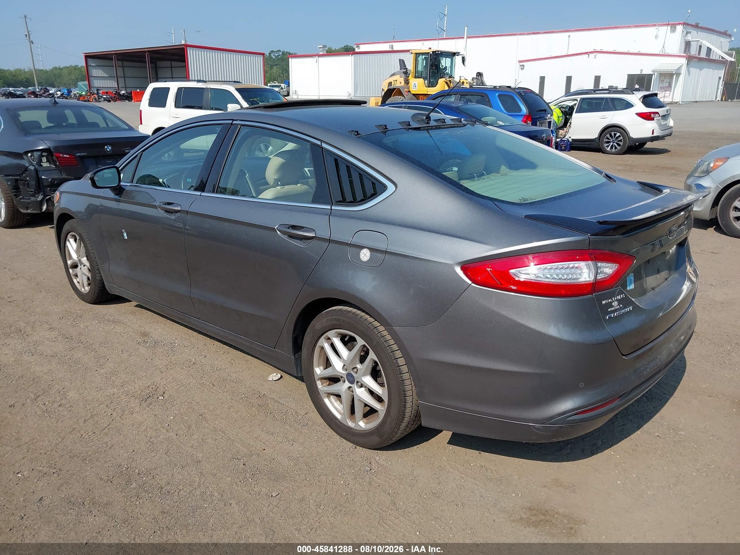 2014 Ford Fusion Se Gray vin: 3FA6P0HD2ER167986