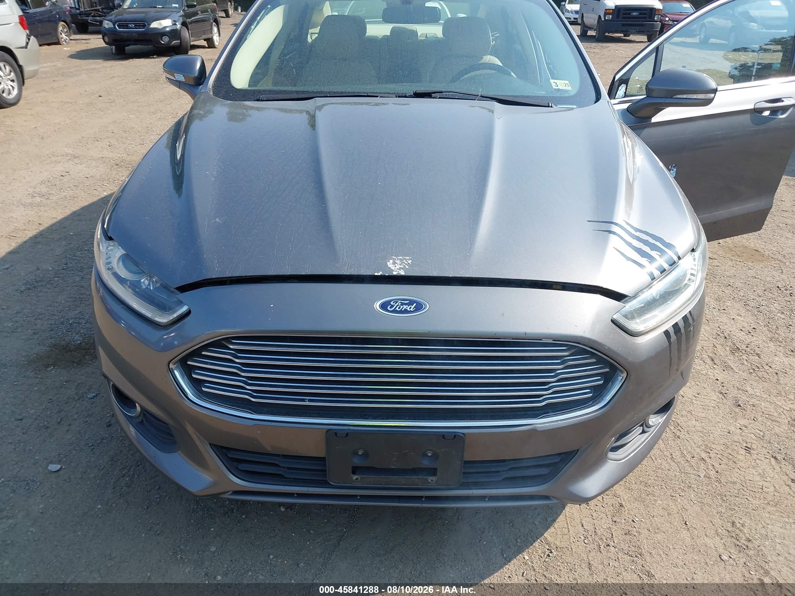 2014 Ford Fusion Se Gray vin: 3FA6P0HD2ER167986
