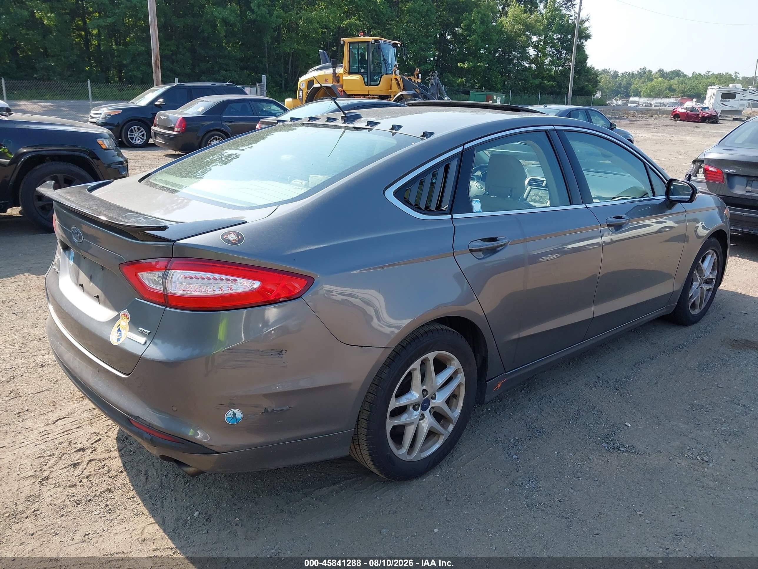 2014 Ford Fusion Se Gray vin: 3FA6P0HD2ER167986