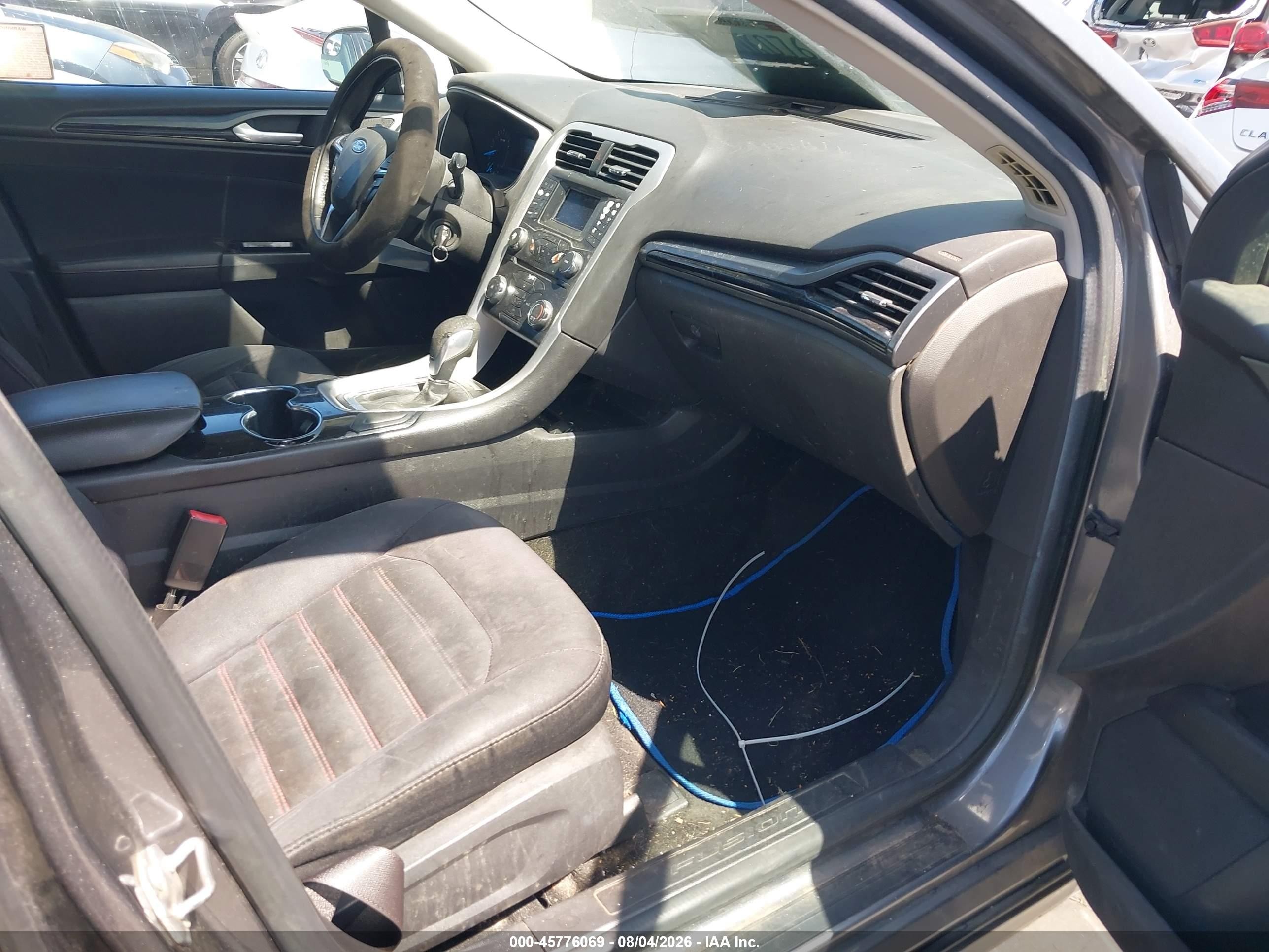 2014 Ford Fusion Se Gray vin: 3FA6P0HD2ER177515