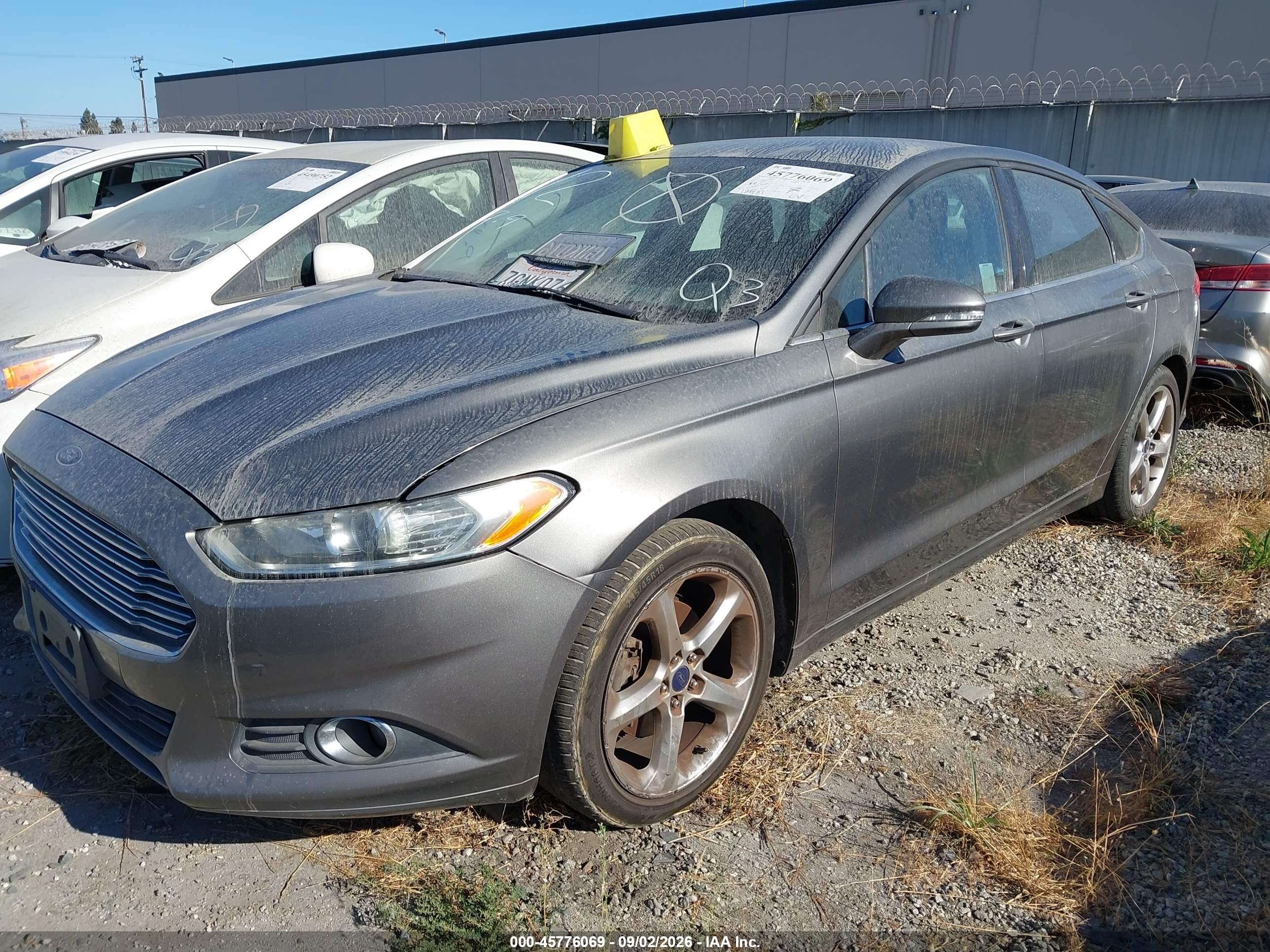 2014 Ford Fusion Se Gray vin: 3FA6P0HD2ER177515